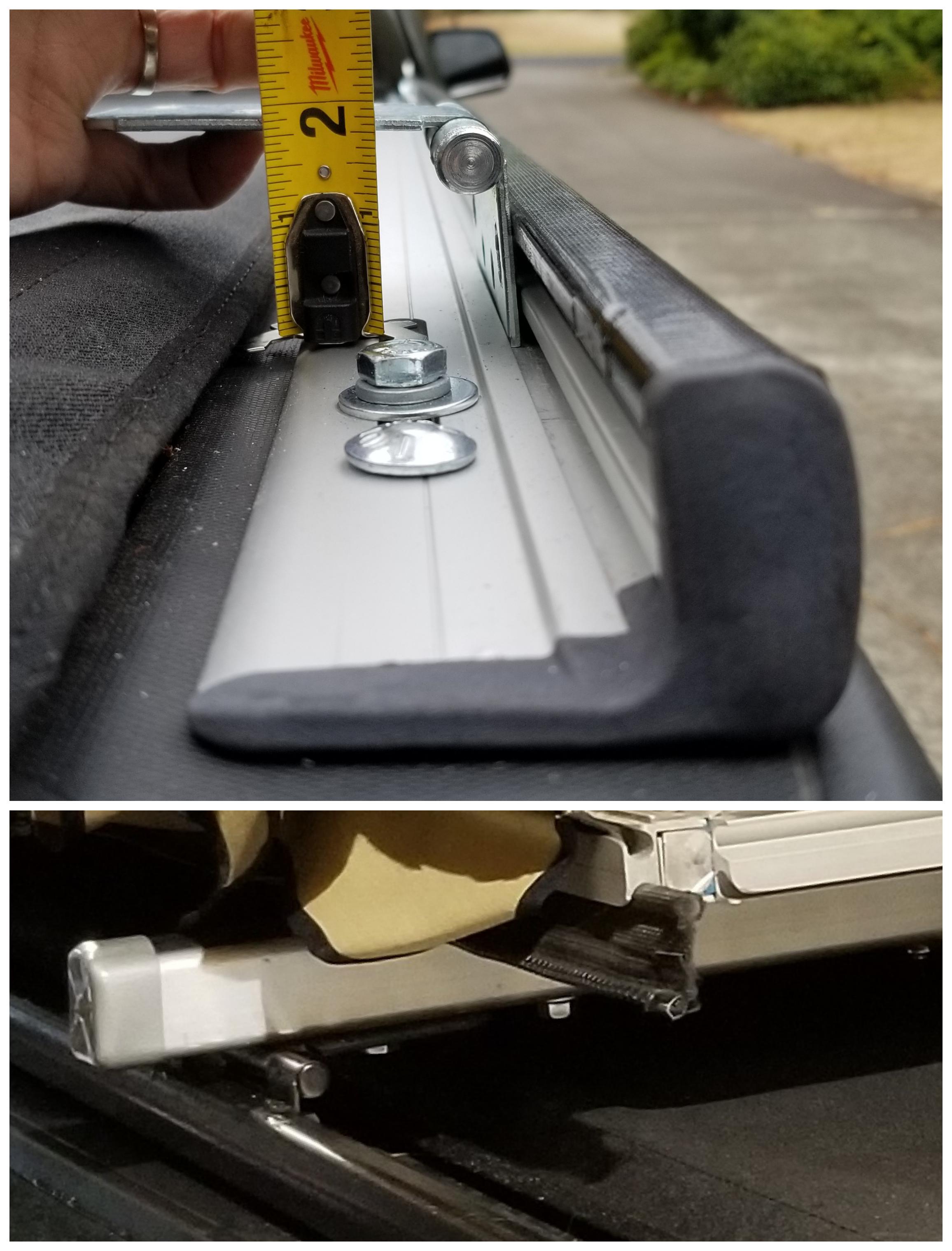 For people curious about my rooftop tent bracket hack using heavy duty