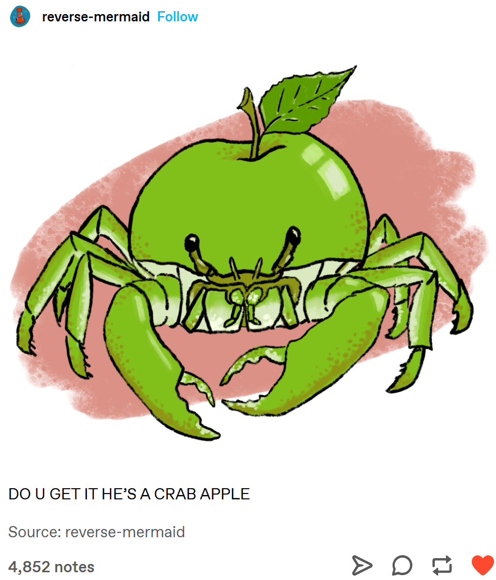Crab apple r/CuratedTumblr