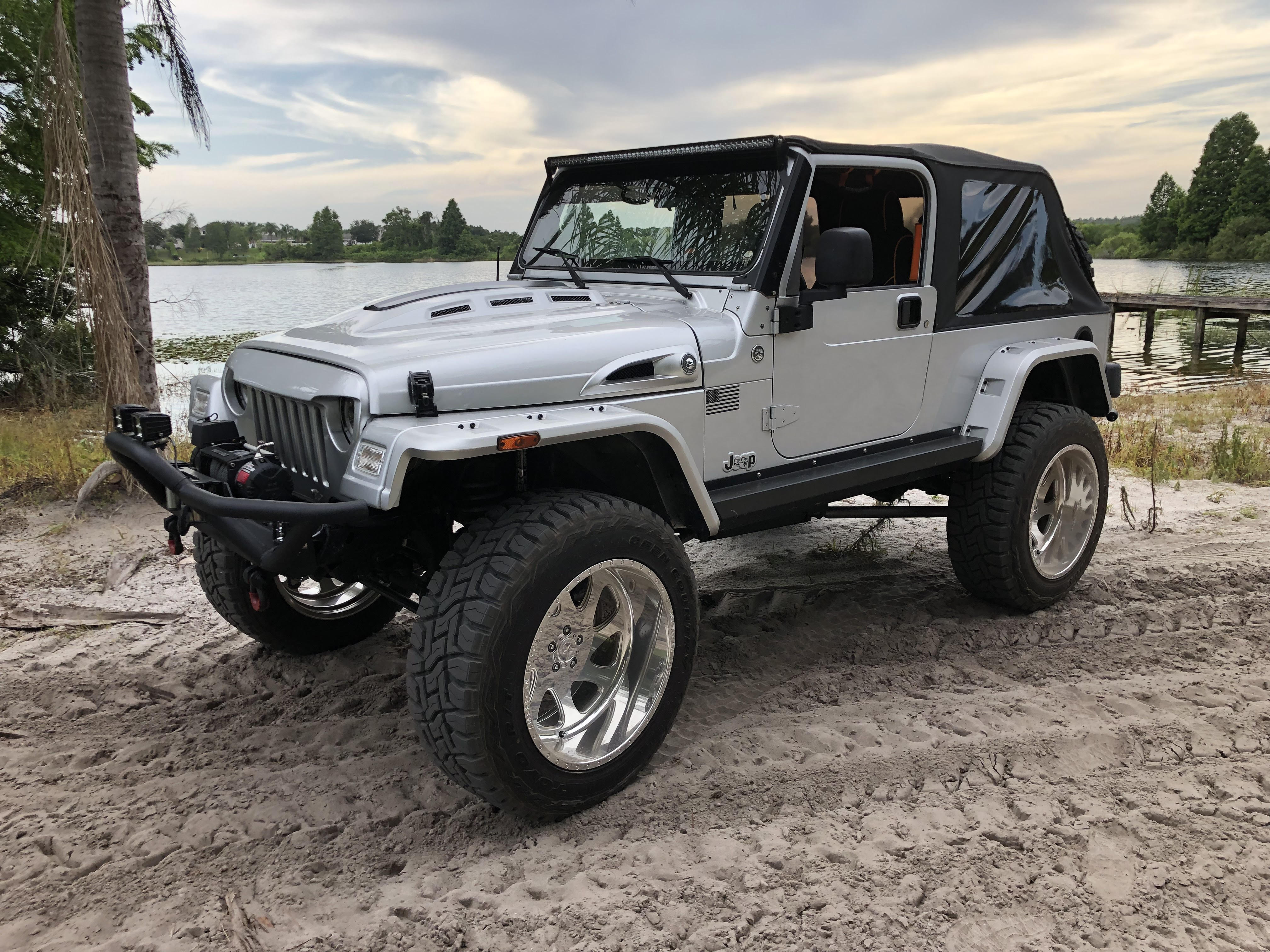 Our customer's Jeep Wrangler 2006. The customizations made it very