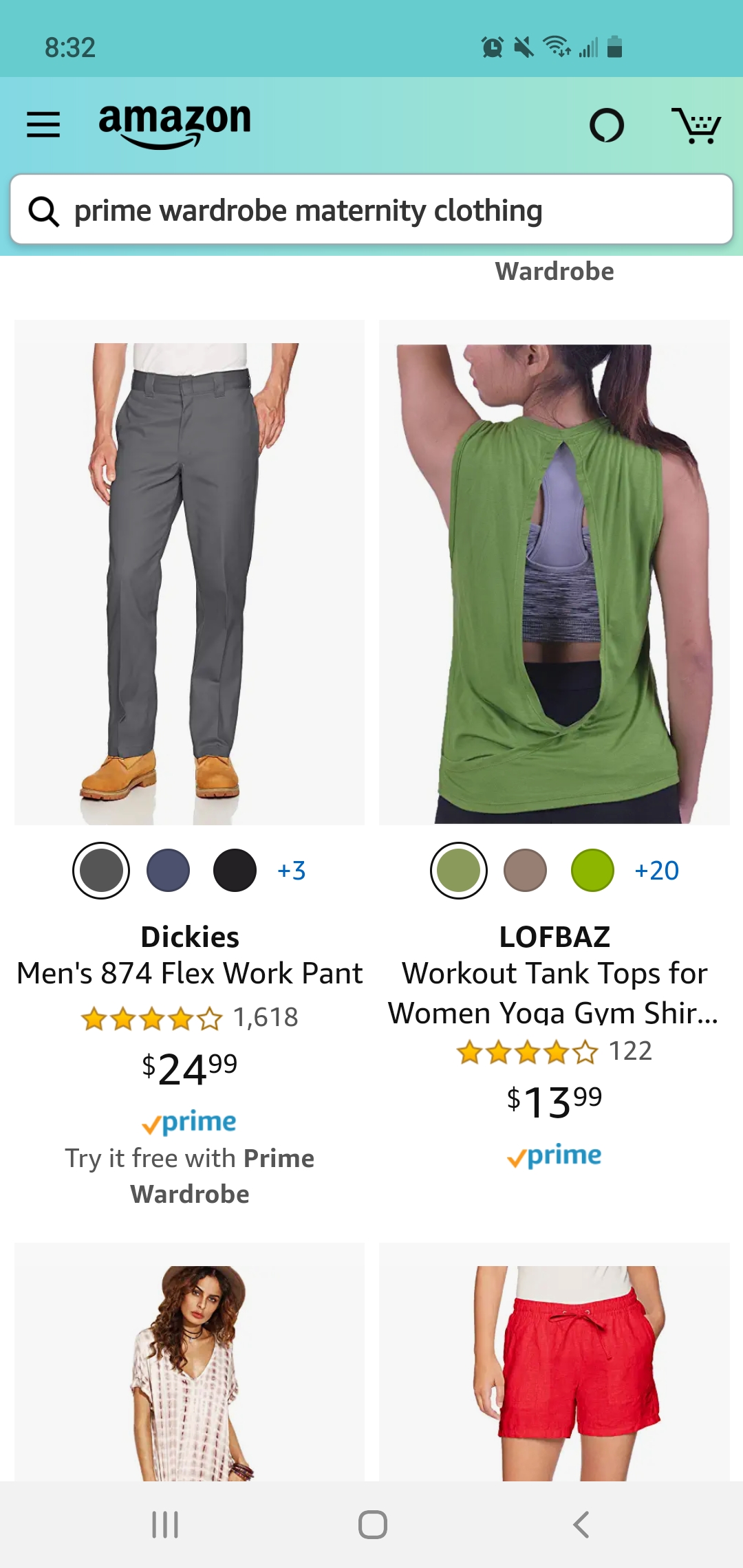 I'm somewhat skeptical of the results when I search maternity clothes