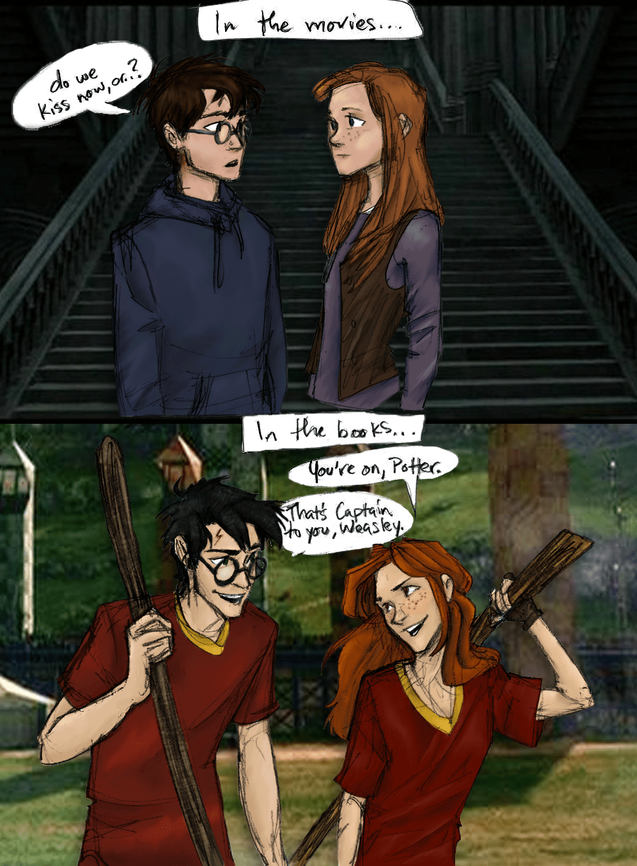 The Books VS The Films by Burdge. Coloured by youowemeasoda on