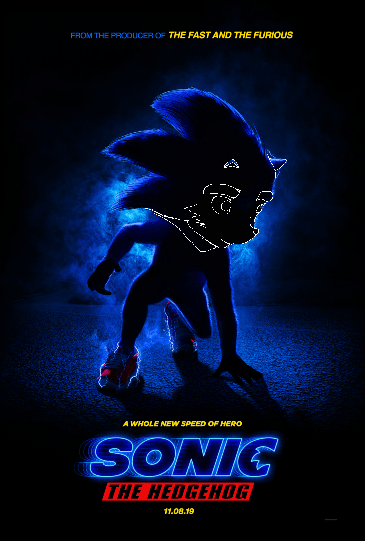 New rendition of Sonic's face in the movie. Tried to be as accurate as