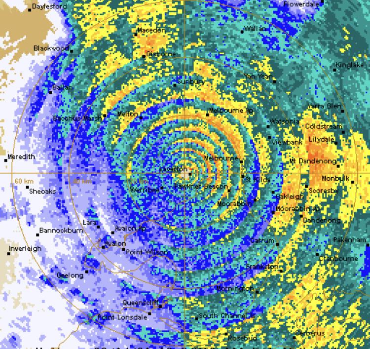 Why would a rain weather radar show circles like this? r/weather
