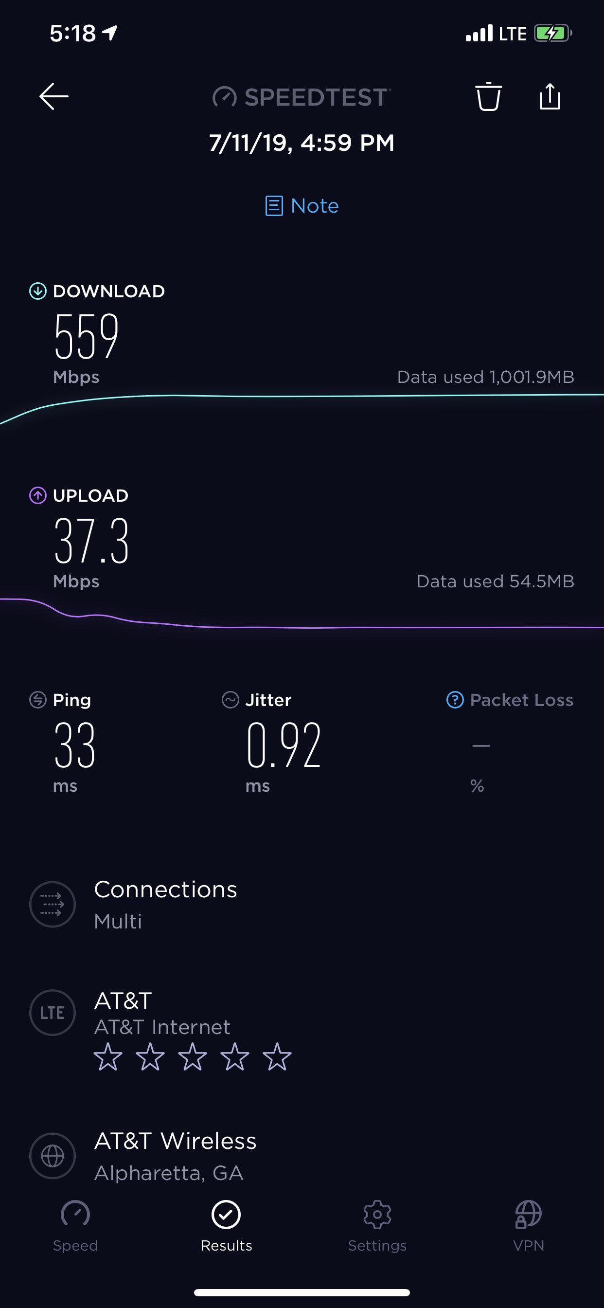 Is this AT&T 5Ge? My area is listed as a 5G evolution market. ATT