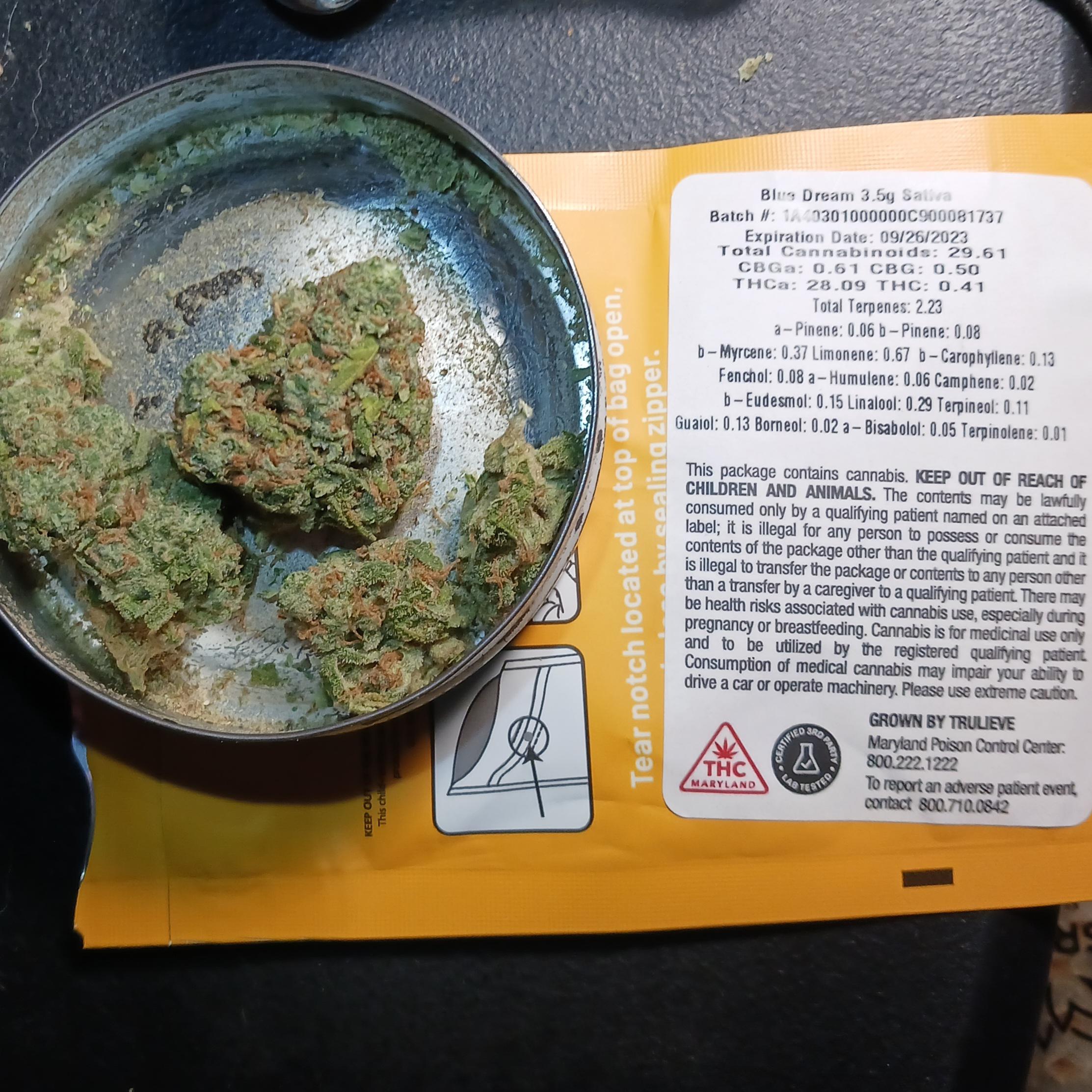 Roll One Blue Dream from Curaleaf r/MDEnts