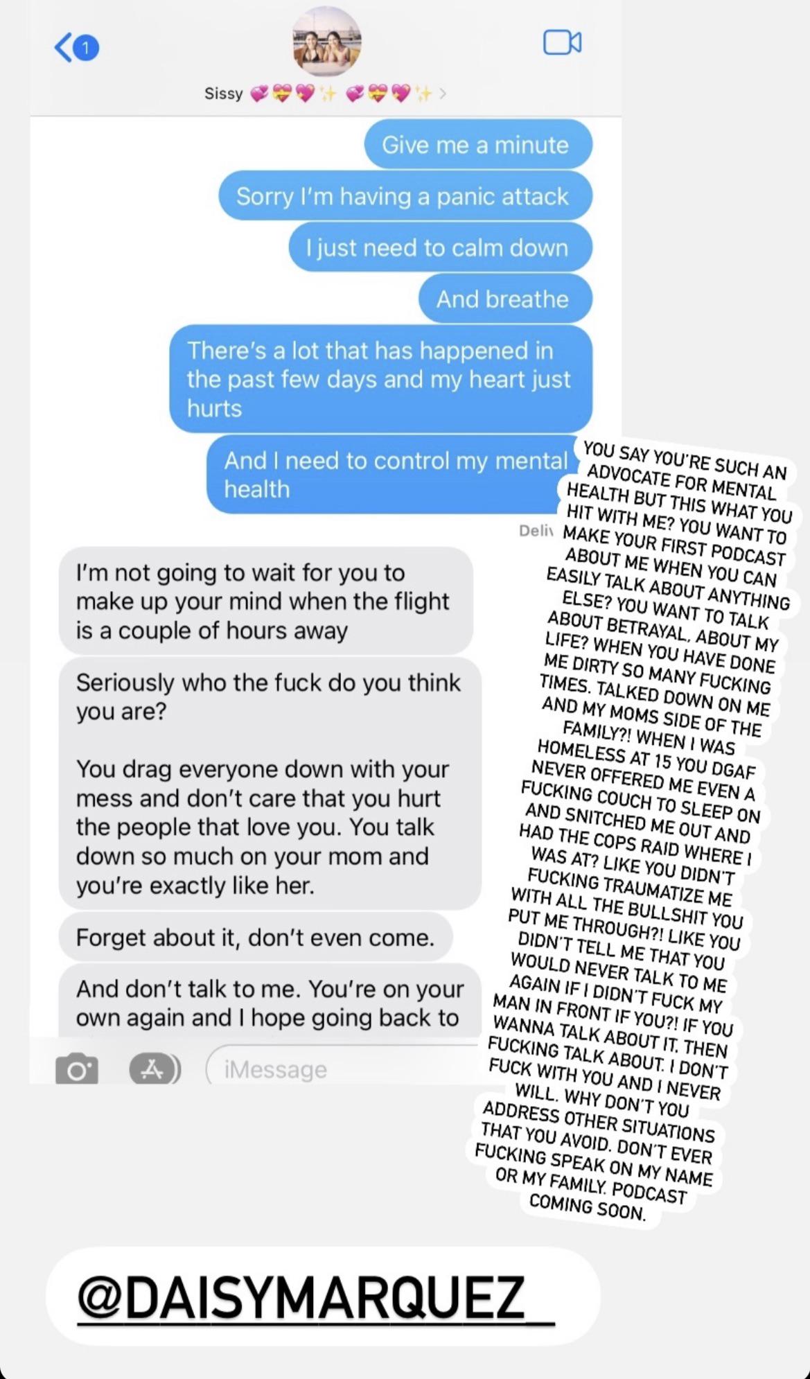 Daisy Marquez sister drama : LAinfluencersnark