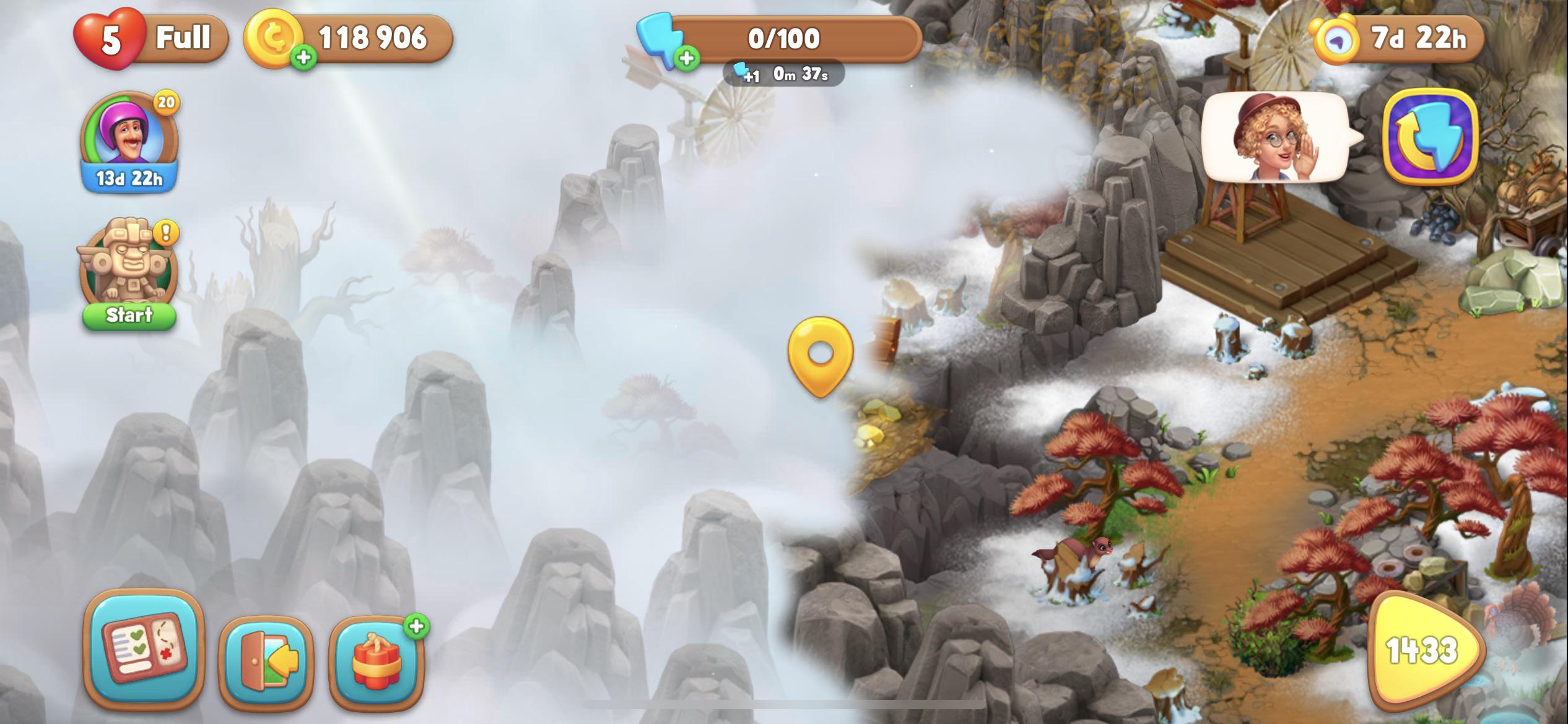 I wasted so much energy, how do i get in here for the treasure chest?? r/Gardenscapes