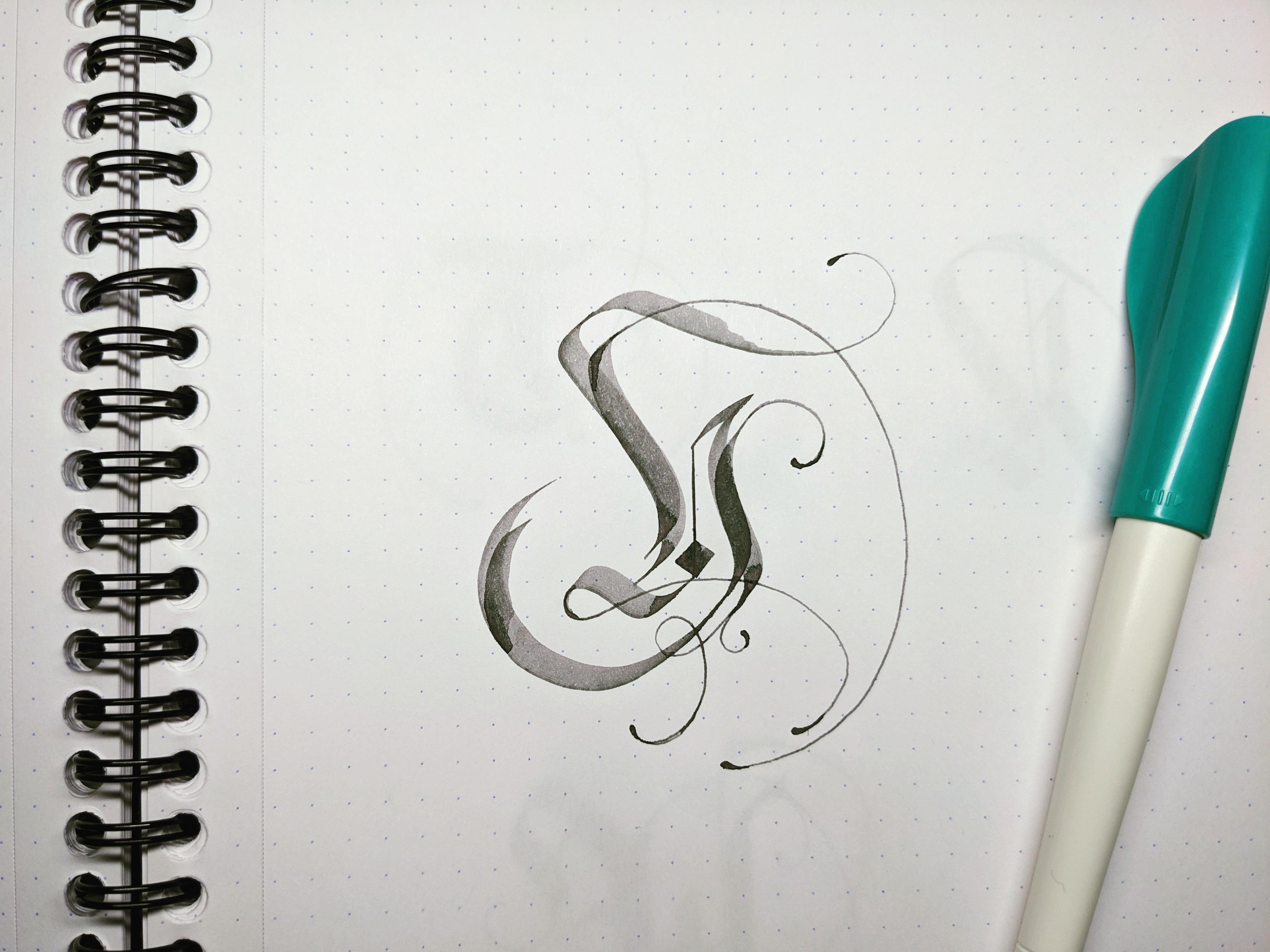 Capital H r/Calligraphy