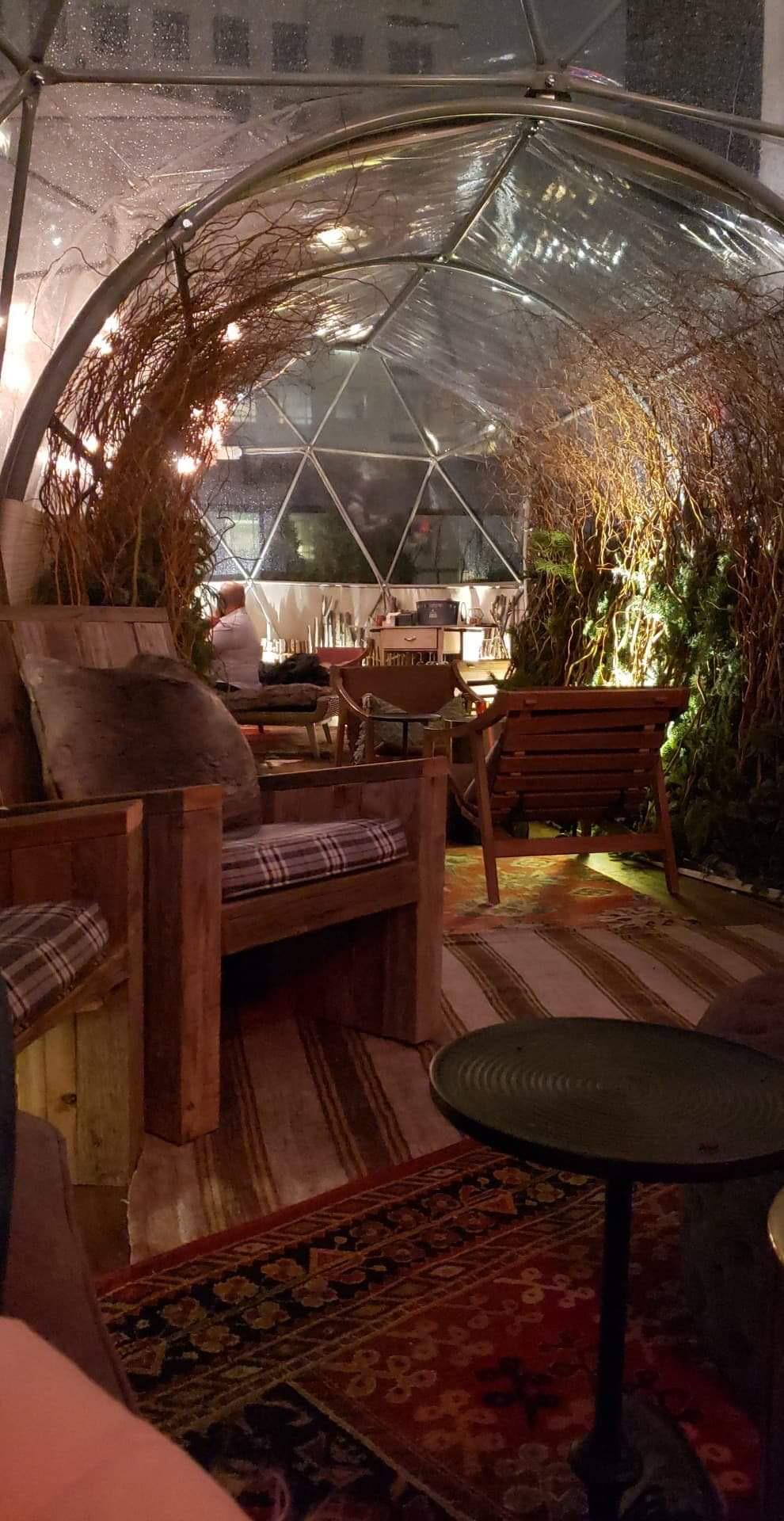 NYC rooftop bar I stumbled upon last night. Was pretty empty and free