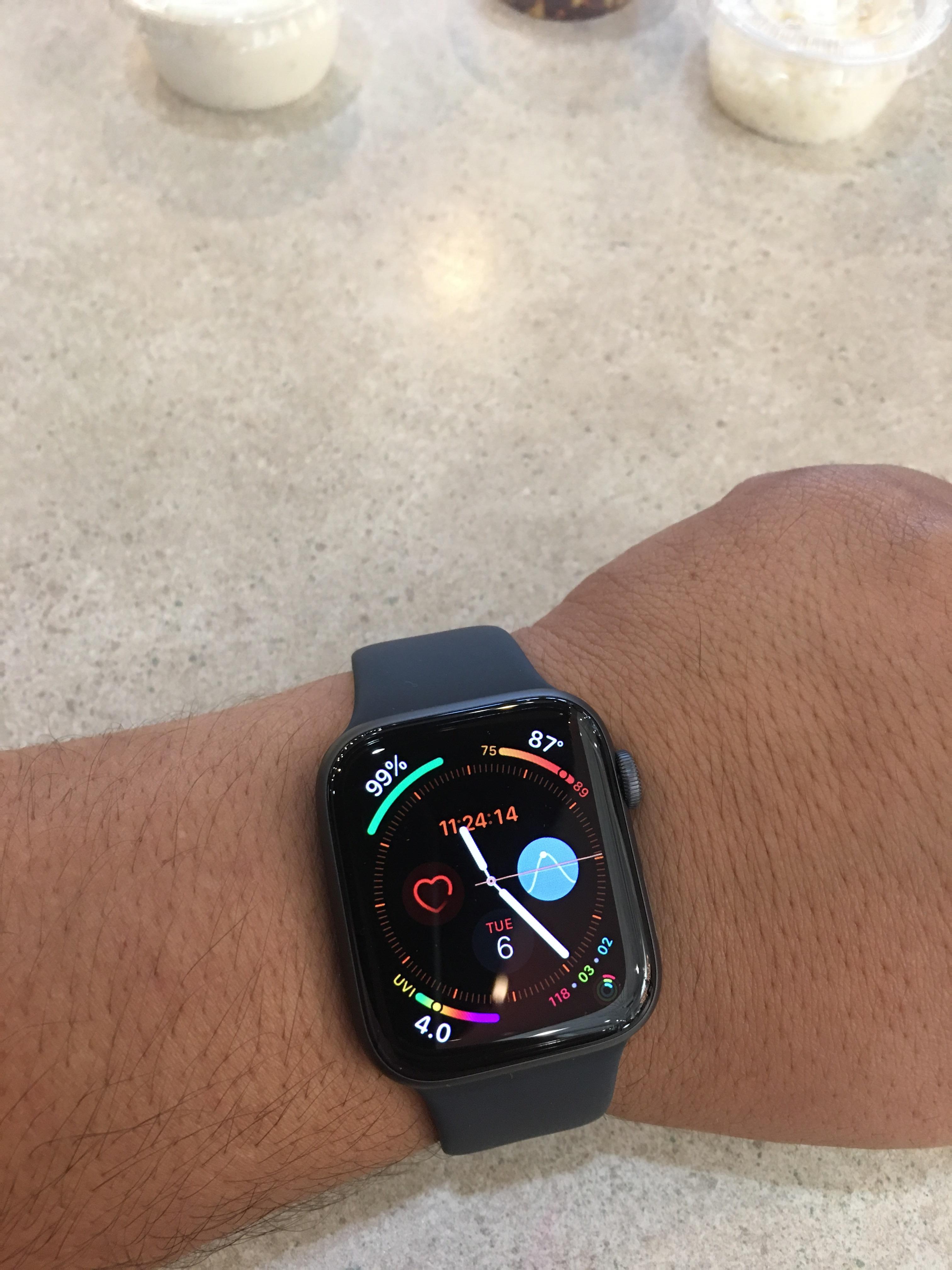 Finally joined the family first ever Apple Watch got the series 4 44 mm
