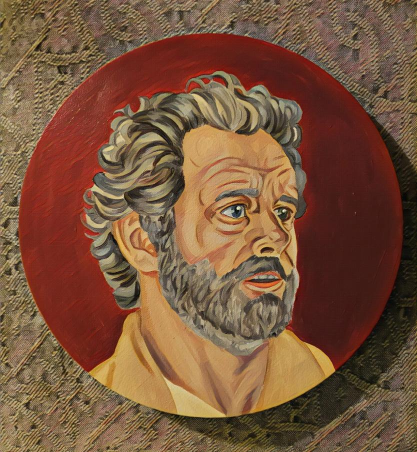 My (acrylic) painting of Michael Sheen