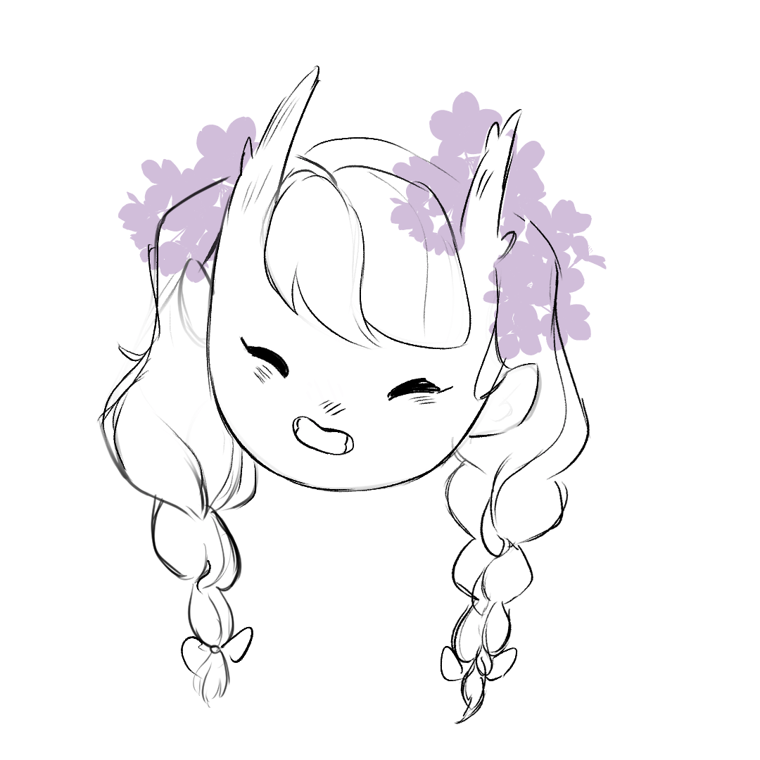 Just A Little Sketch Of A Lavender Tiefling Because I Love Tieflings Apenas Um Pequeno Esboco De Uma Tielfing Lavanda Porque Eu Amo Tielfings U Isabela Duffles