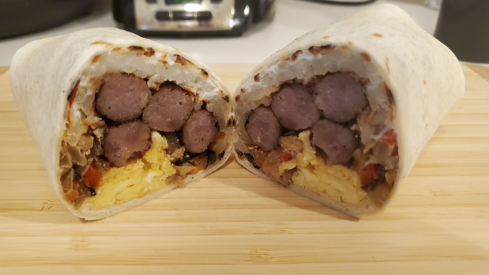Did my own Samstyle breakfast burrito last weekend. Will definitely be