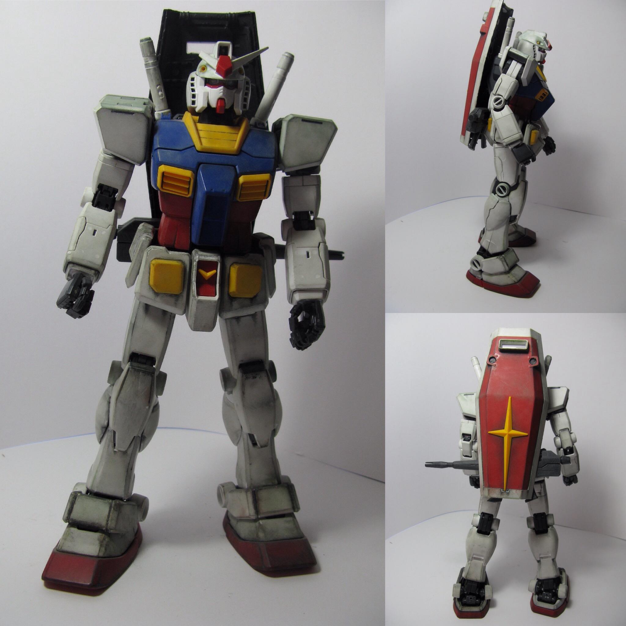 PG RX782 (sanding with pencil crayon weathering) r/Gunpla