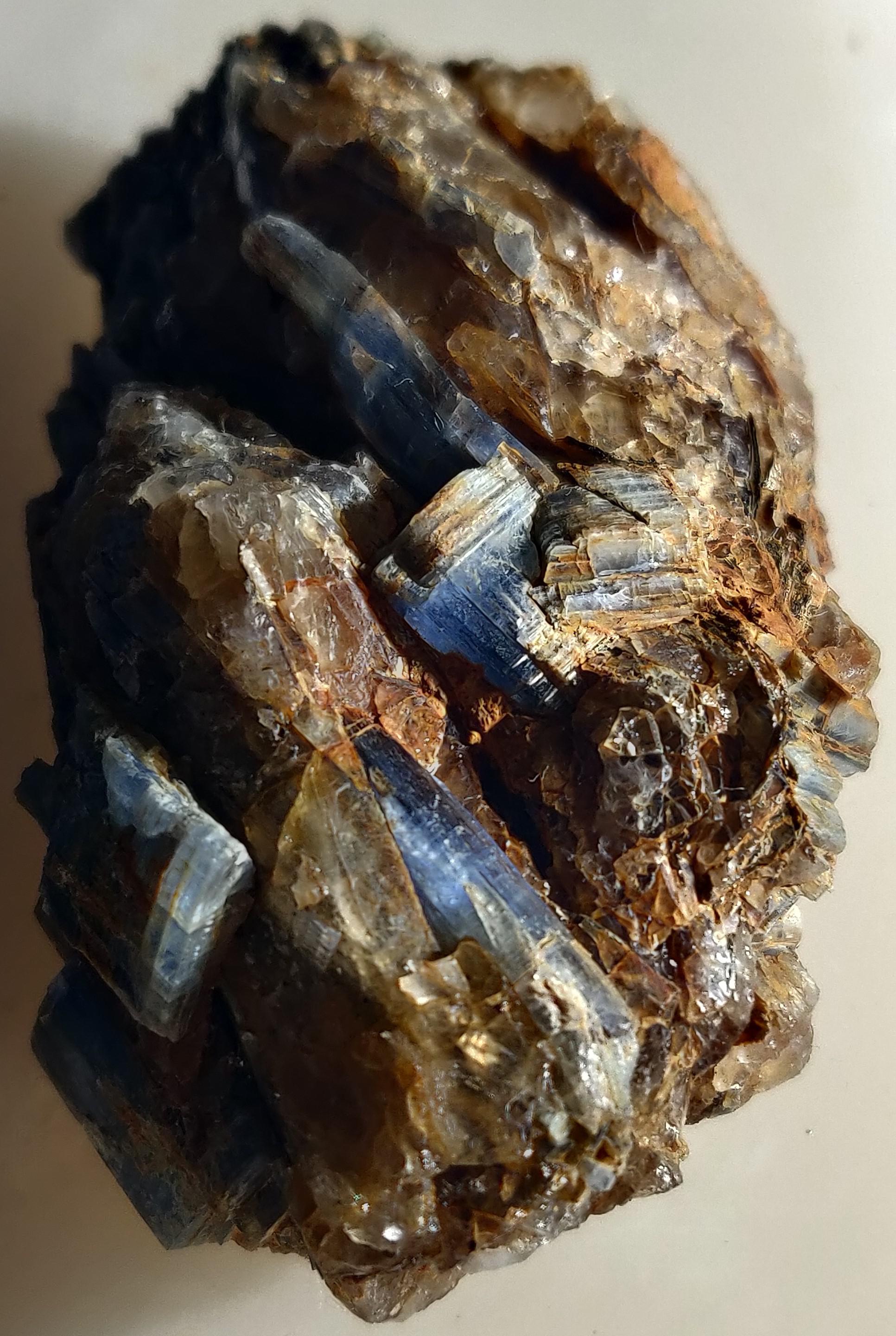 Kyanite from the Blandford MA, USA Kyanite locality. self collected r