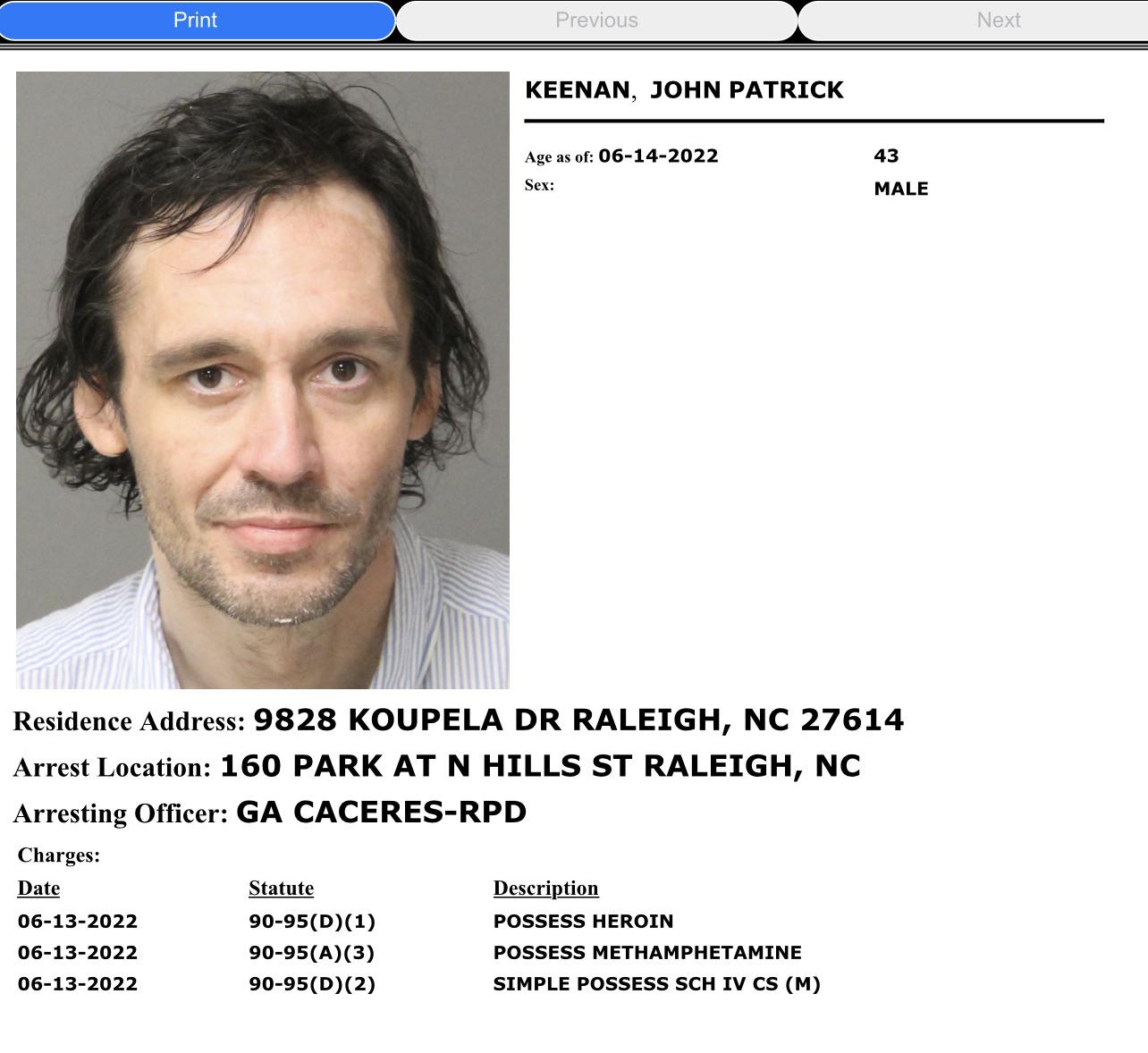 Oh hello again Catfish. Fancy seeing you on mugshots again this year