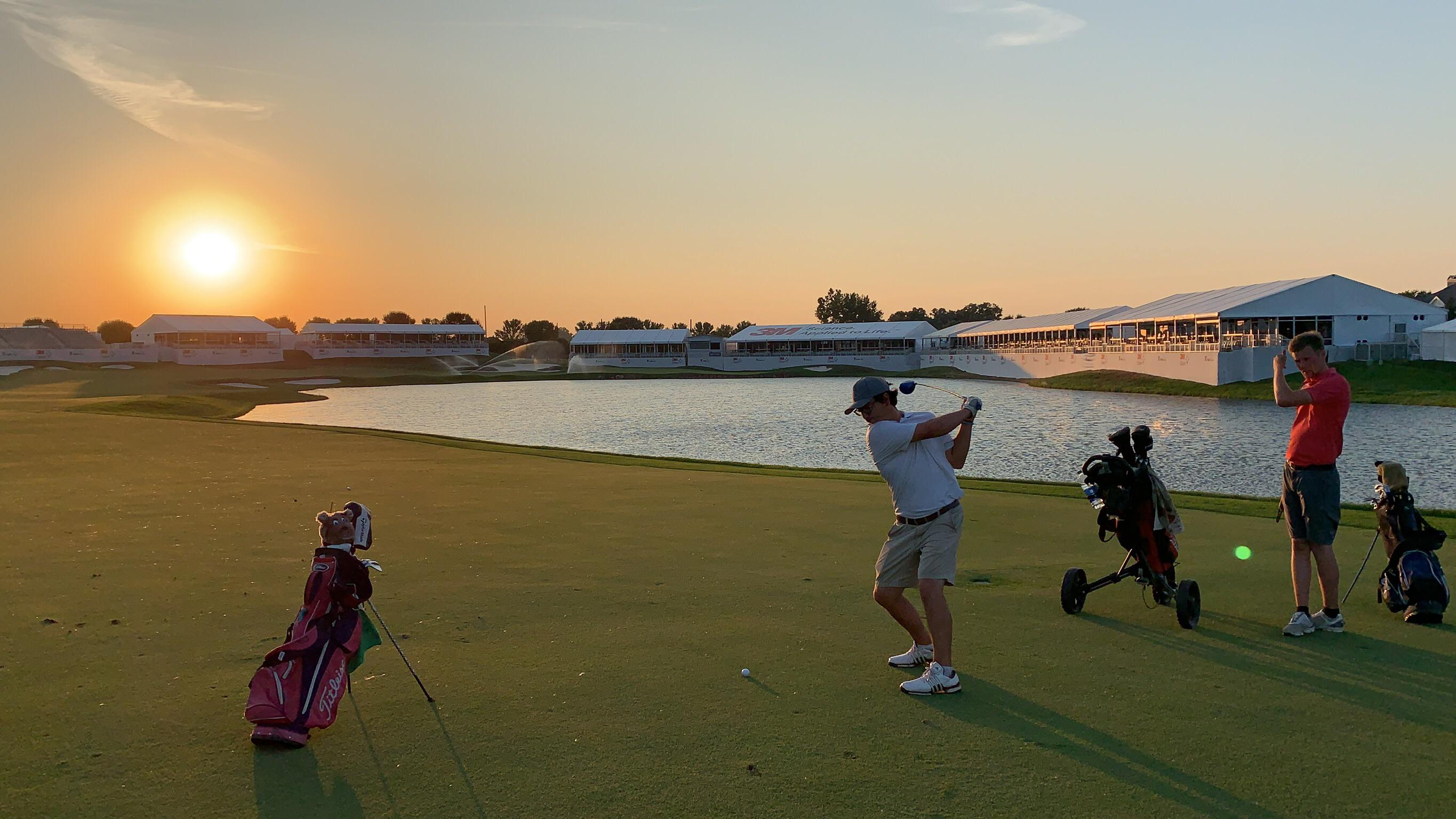 Got to play TPC Twin Cities the day after the tournament, here’s us on