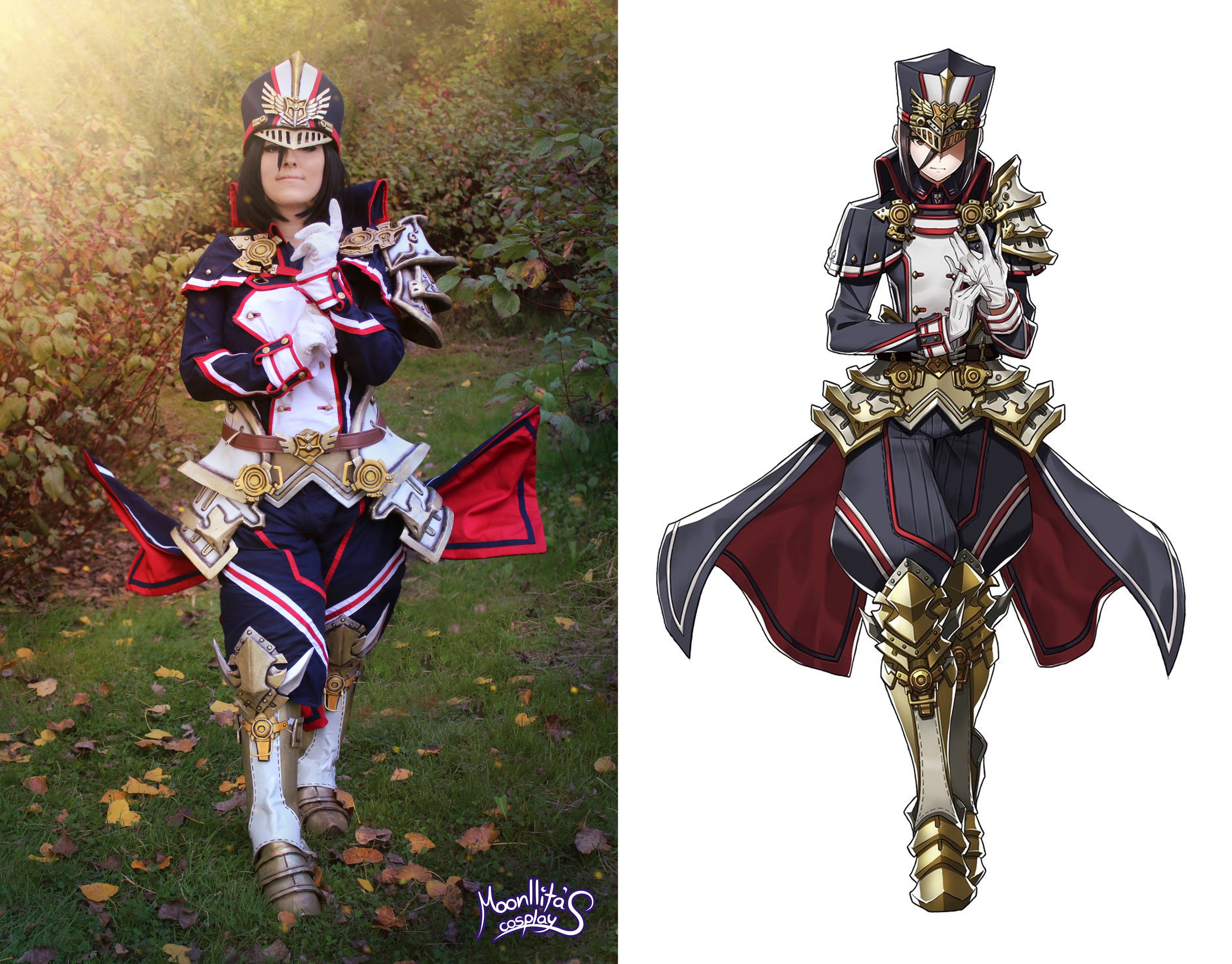 Side by side with the original Morag artwork and my cosplay r