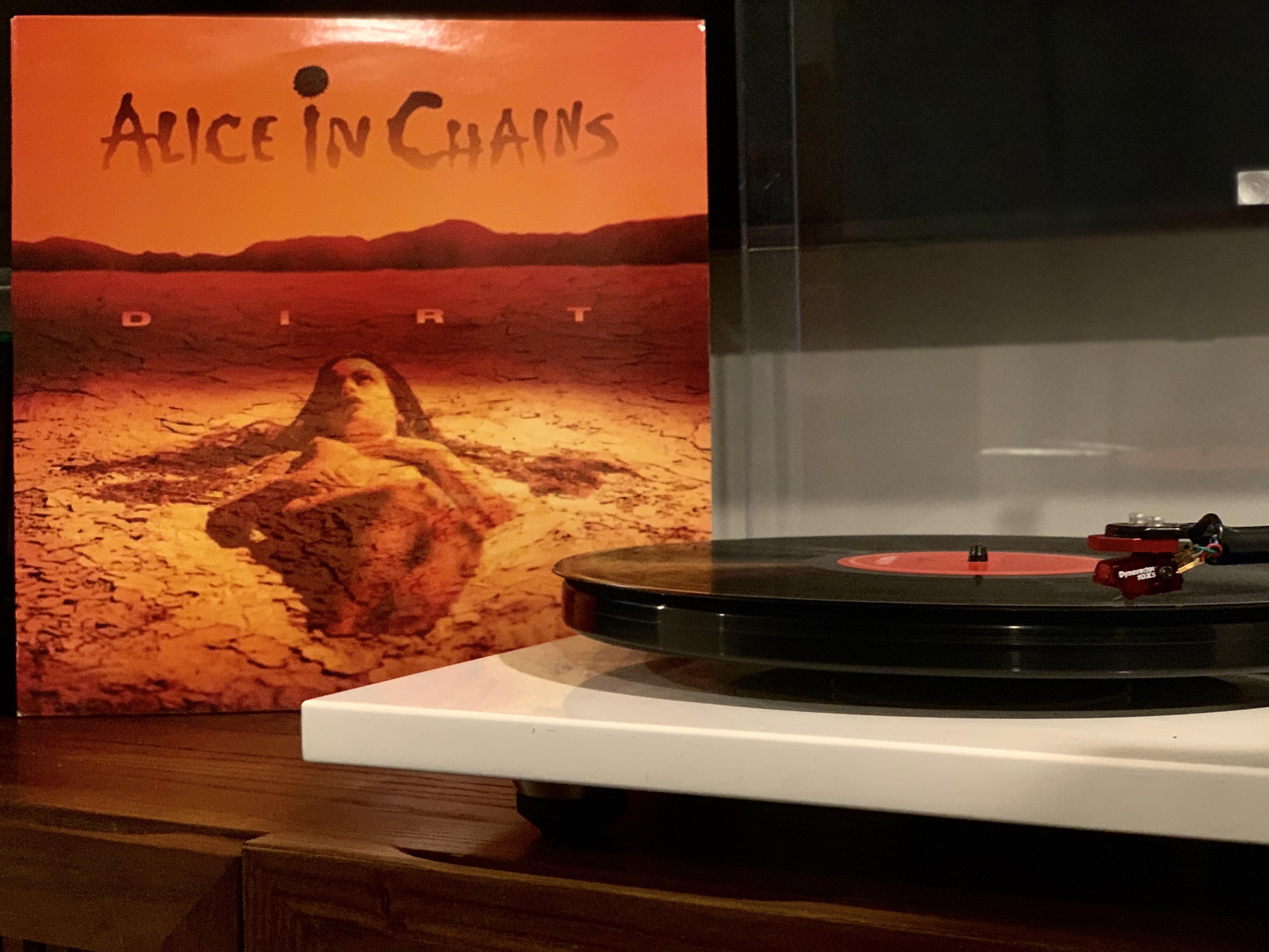 1992 UK pressing of Alice In Chains Dirt. This album hits hard right