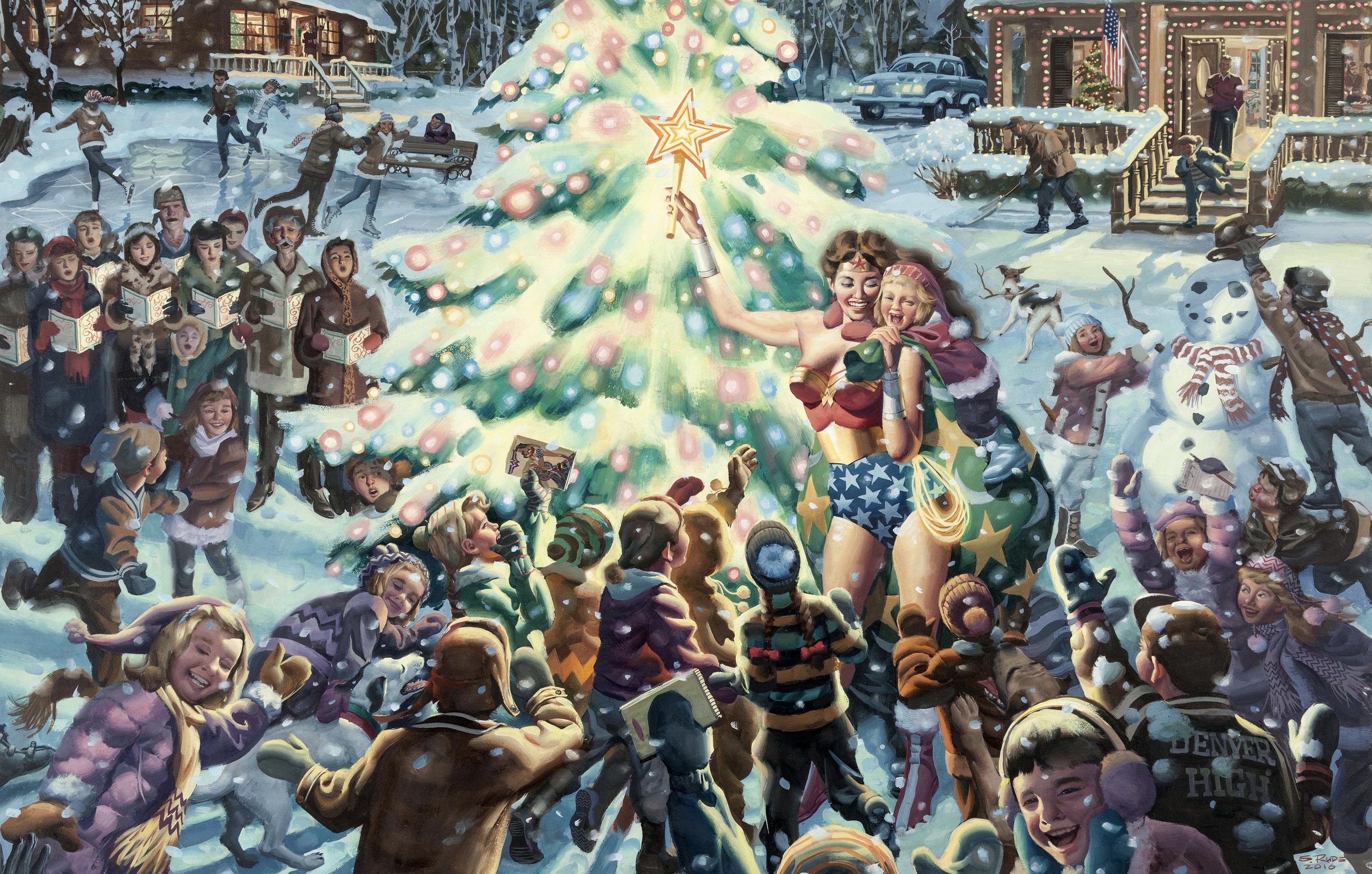 Wonder Woman Merry Christmas Wonder Woman by Steve Rude. Merry Christmas! comicbooks