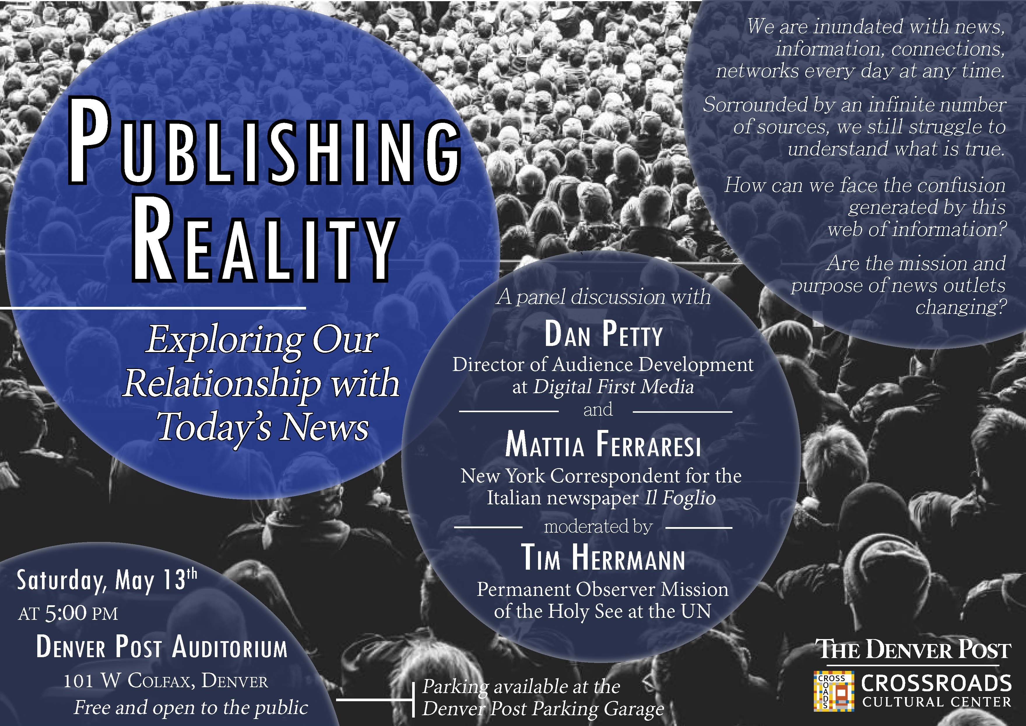 Free Event May 13 at Denver Post The Changing Face and Mission of