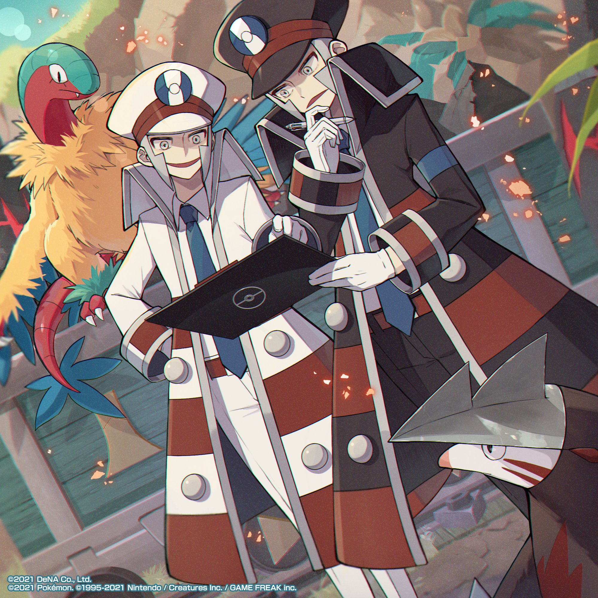 Ingo & Emmet Official Artwork by Guest Artist Akakura r/PokemonMasters