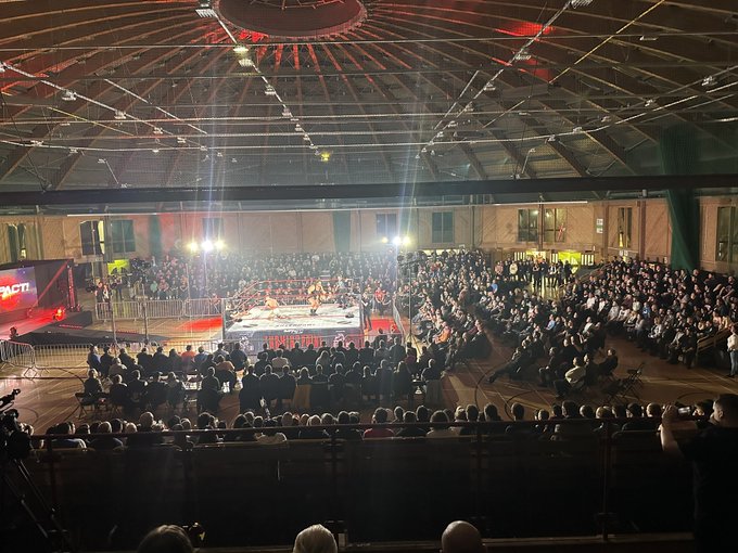 Crowd tonight at the Walker Dome in Newcastle, UK for IMPACT Wrestling