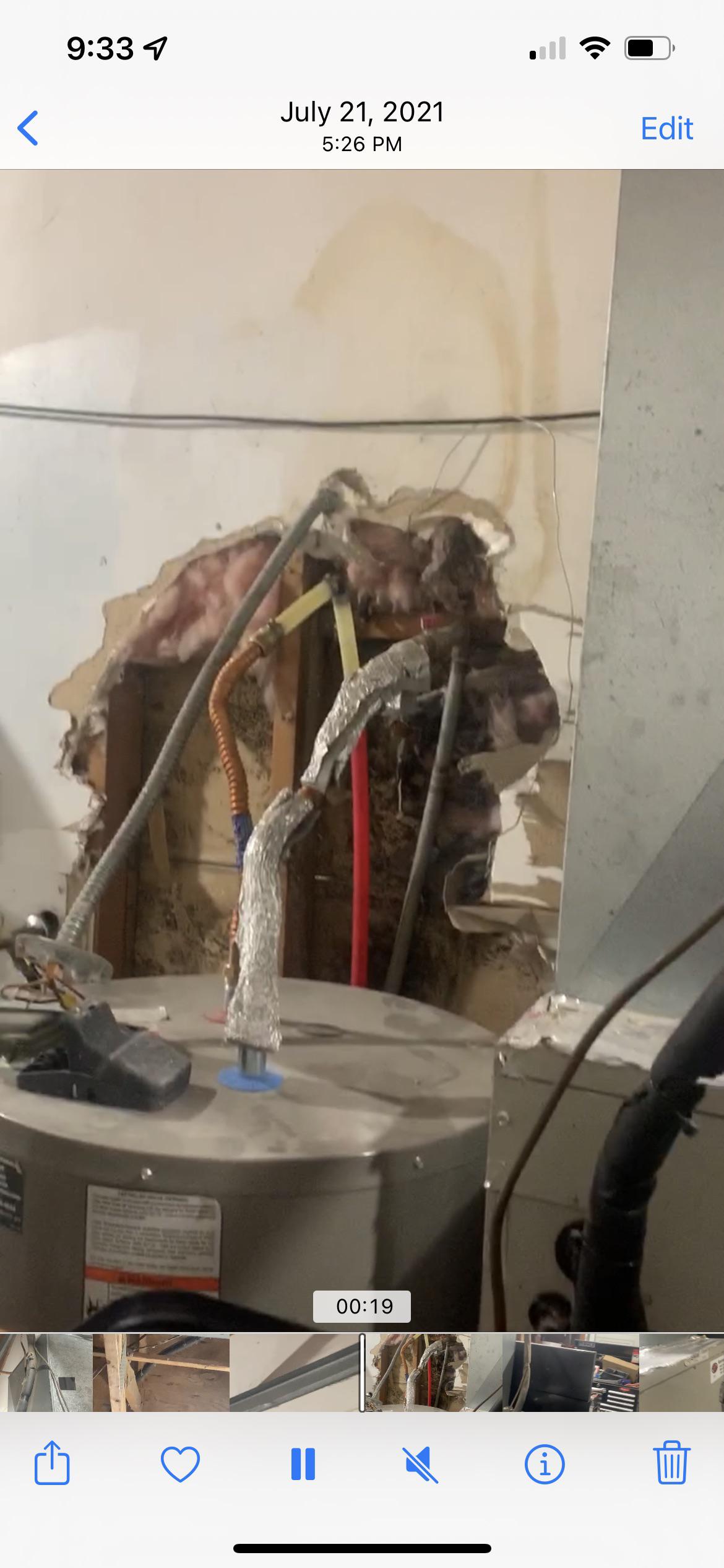 Uneven floor where my washer sits. What caused this? Cost to fix