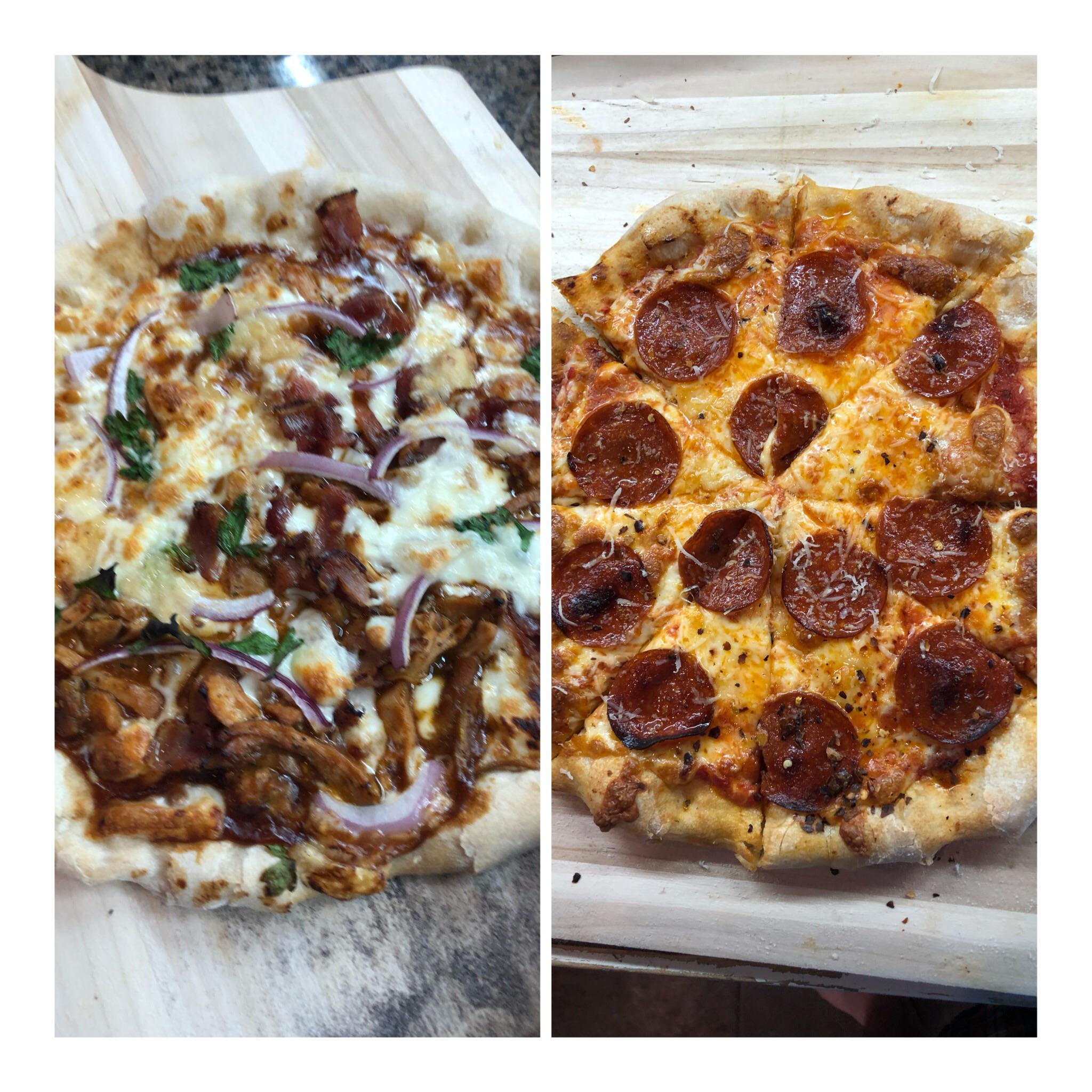 Bbq and pepperoni pizza r/Pizza