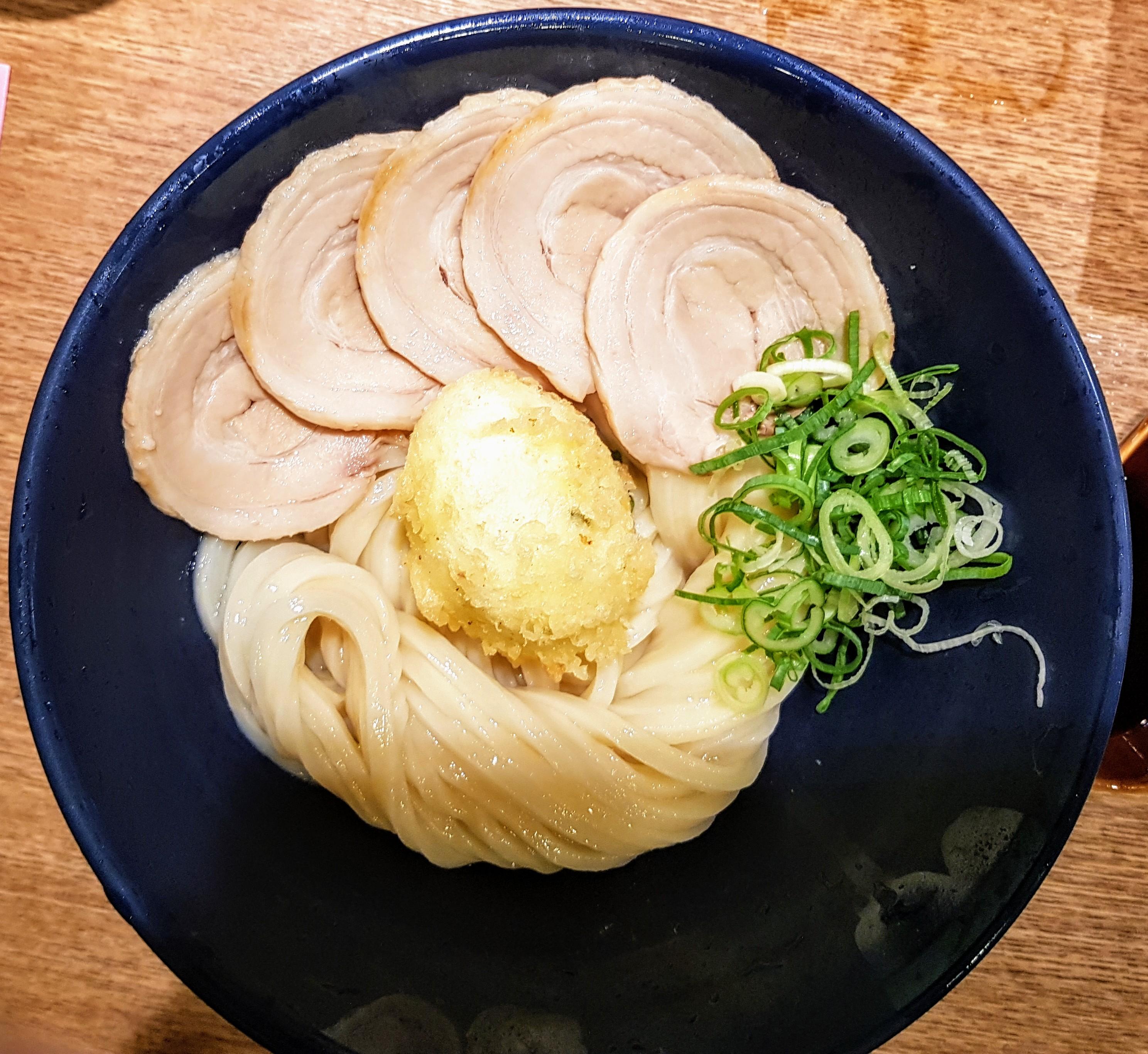 [i ate] Pork udon with tempura egg r/food