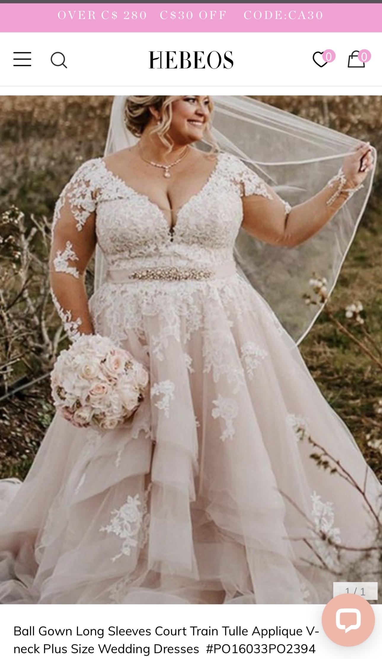 Plus size Wedding Dress Hebeos r/weddingplanning