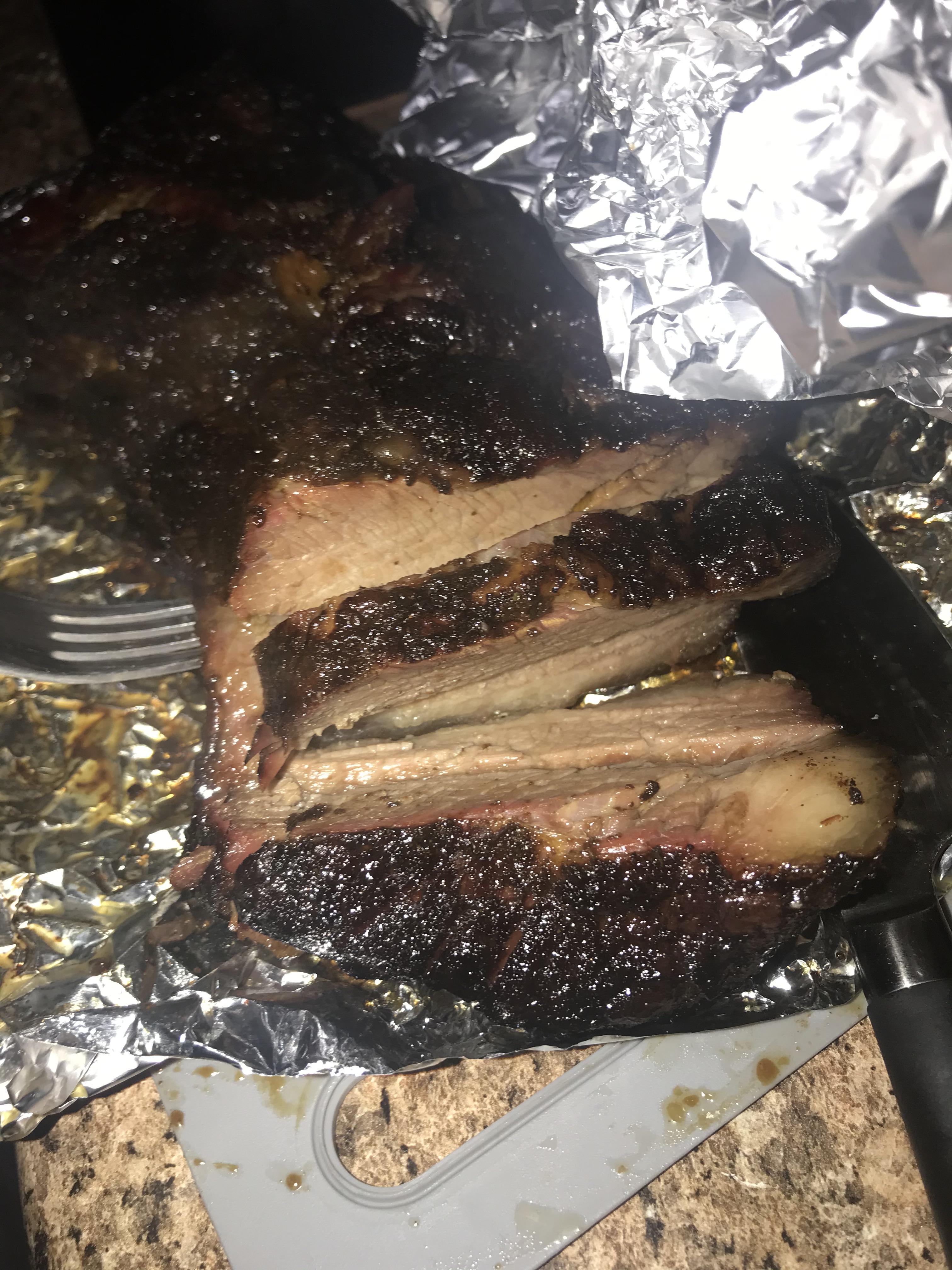 Did a brisket on a charcoal grill for 11 hrs then 1 hr in a toaster