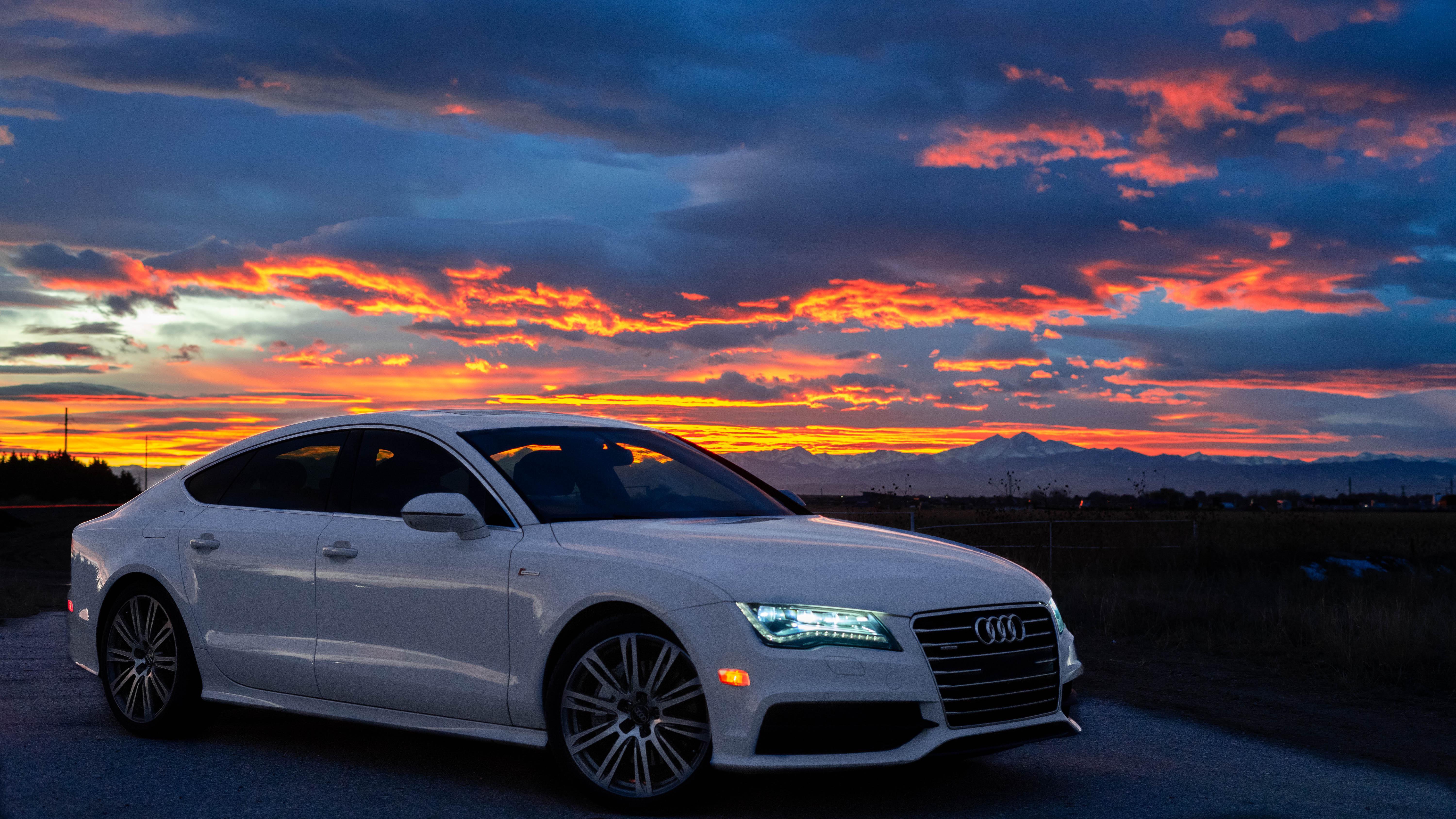My 2014 Audi A7 with the Colorado sunset Audi