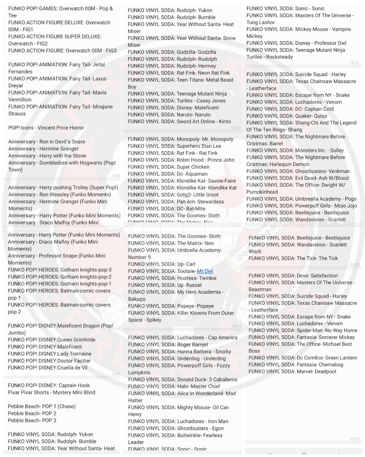 Leaked Funko Pop List 2023 Leaked List Of Tons Of New Pops And Sodas Including Marvel, Disney, Nba,Harry Potter, Dragon Ball, Jujutsu Kaisen, Attack On Titan, Naruto, Black Clover, Chainsaw Man, Fullmetal Alchemist, My Hero, One Piece,
