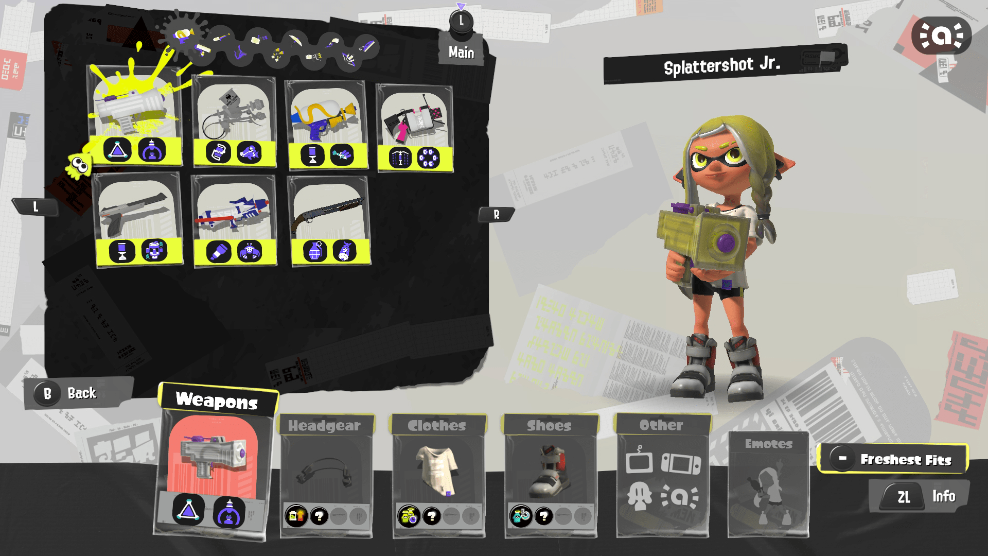 just a normal screenshot of the splatoon 3 menu r/splatoon