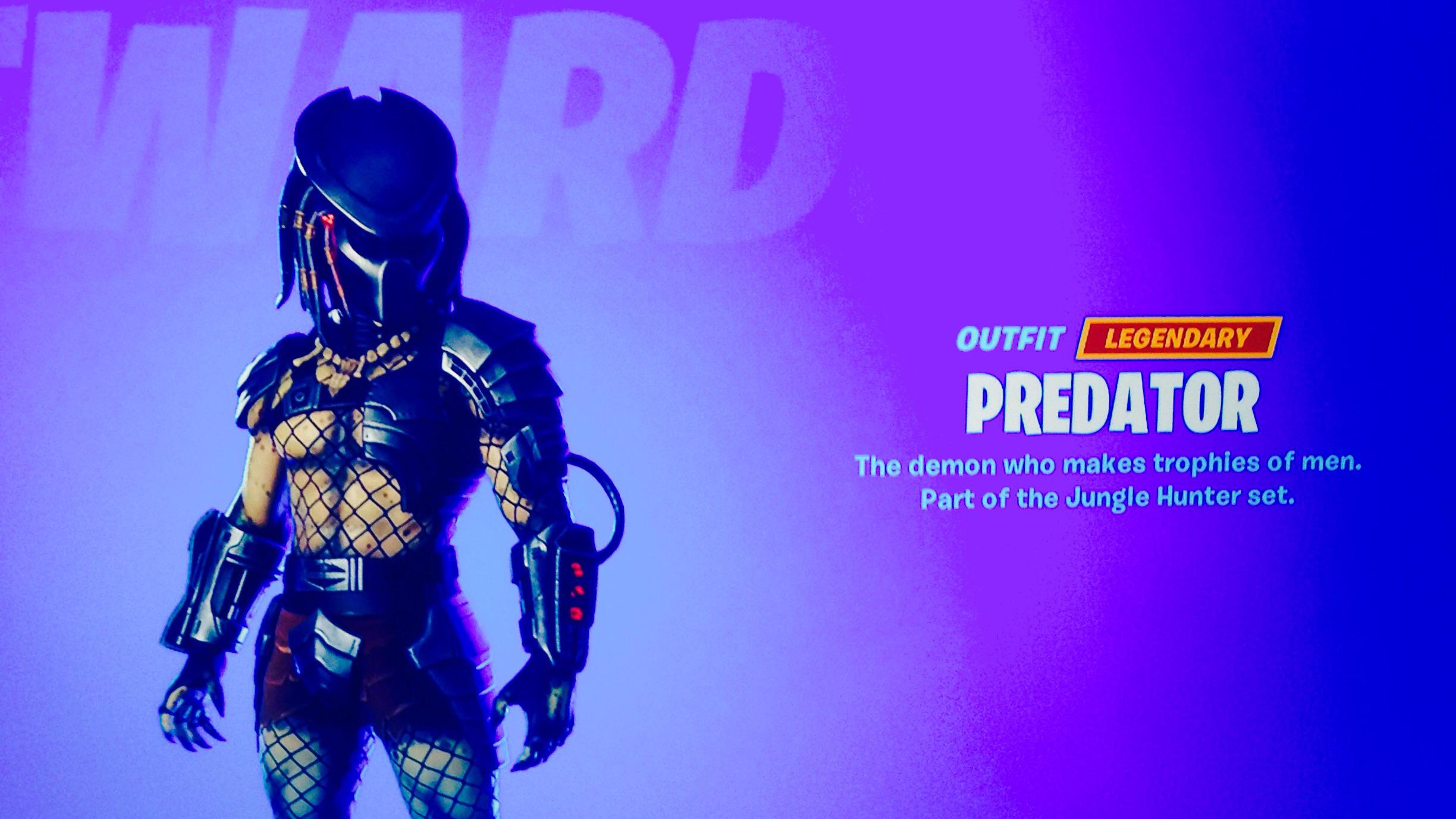 Fortnite Predator Skin, new game wasn't doing so well so they through