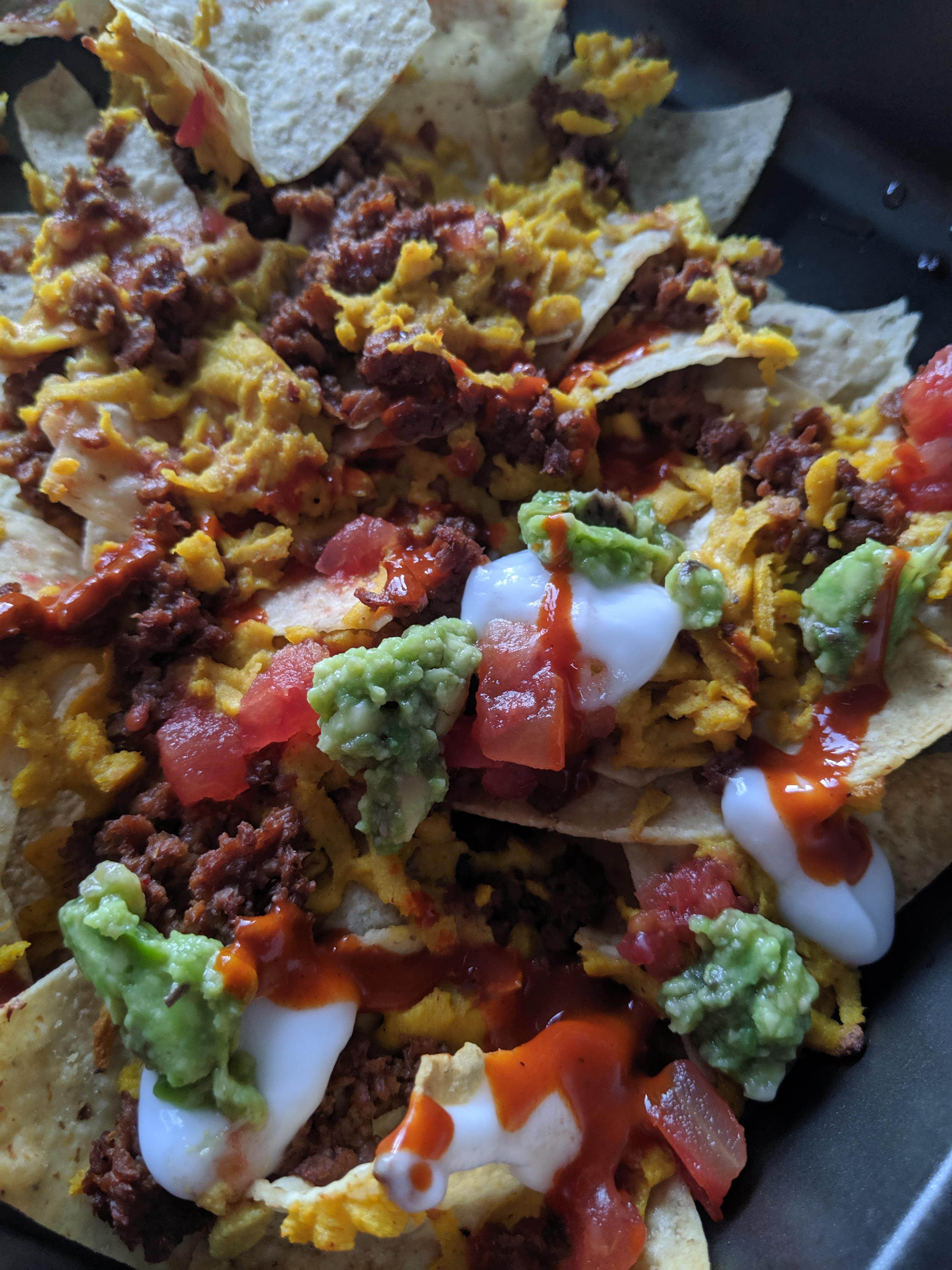 Easing into veganism with nachos! VeganFoodPorn