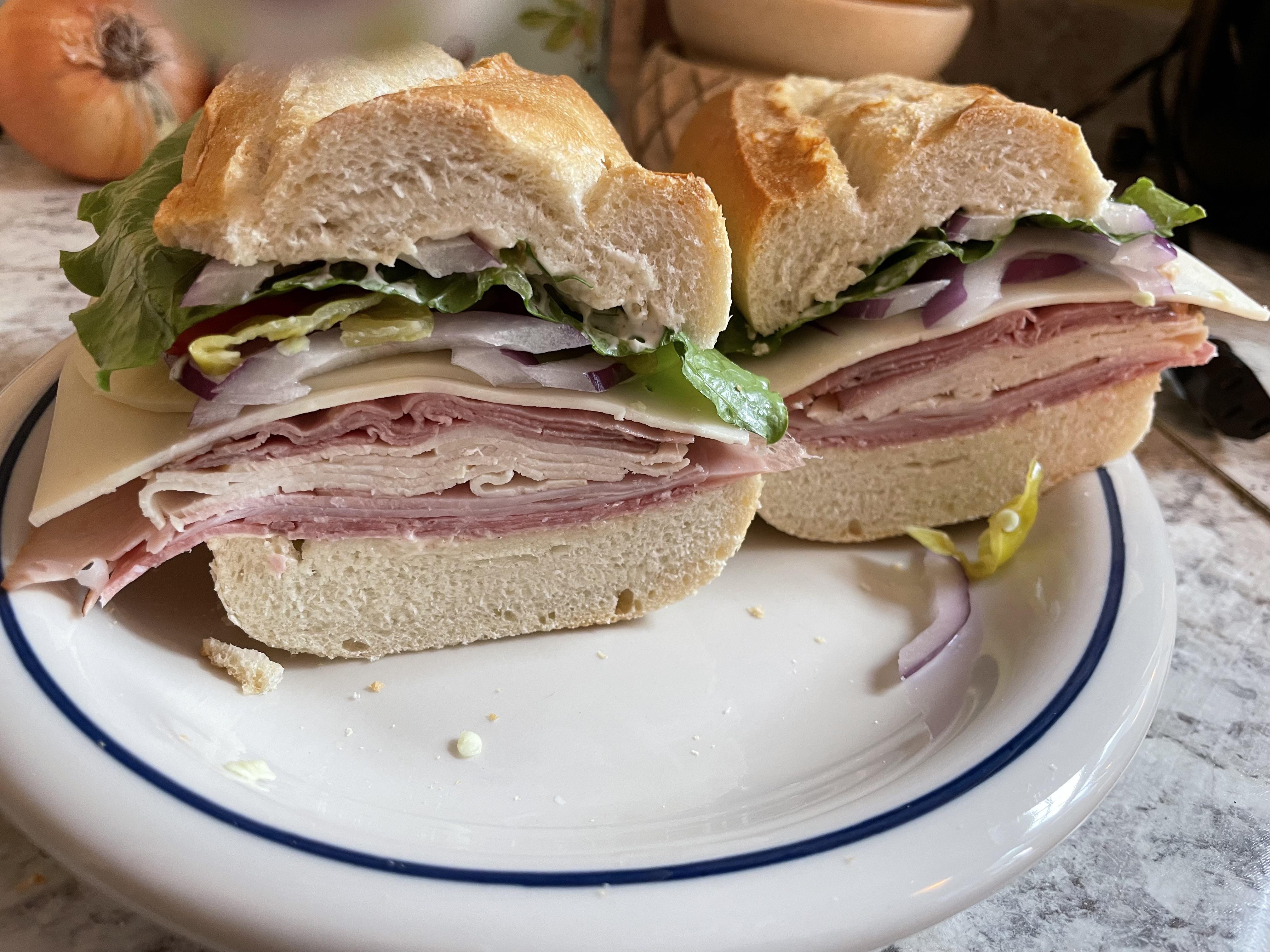 Tried to recreate the old Panera Italian combo r/eatsandwiches