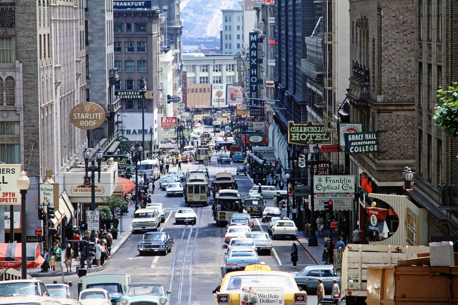 Powell Street, San Francisco California 1968 r/sanfrancisco