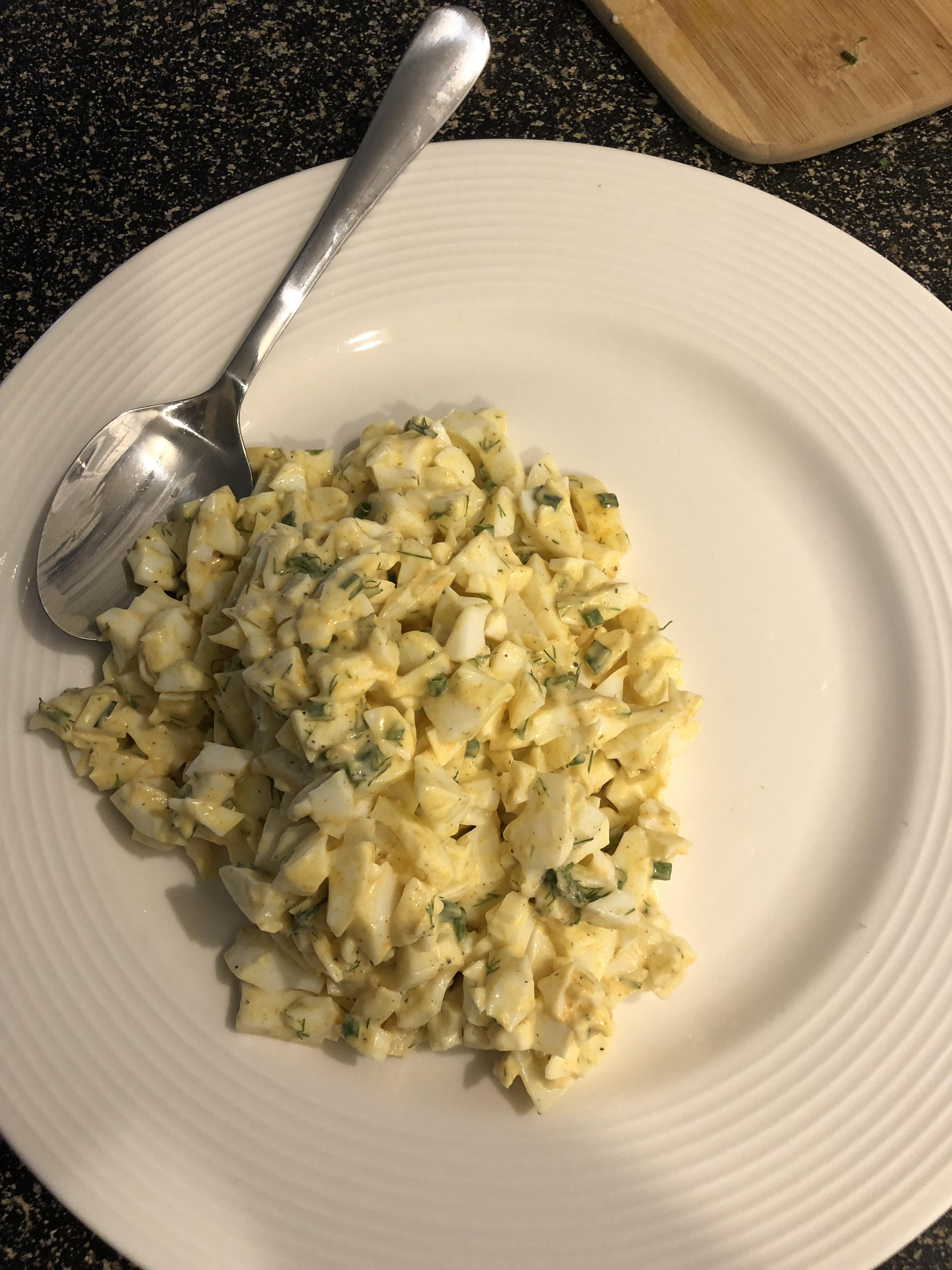 Egg white egg salad! 176 cal 24g protein 1200isplenty