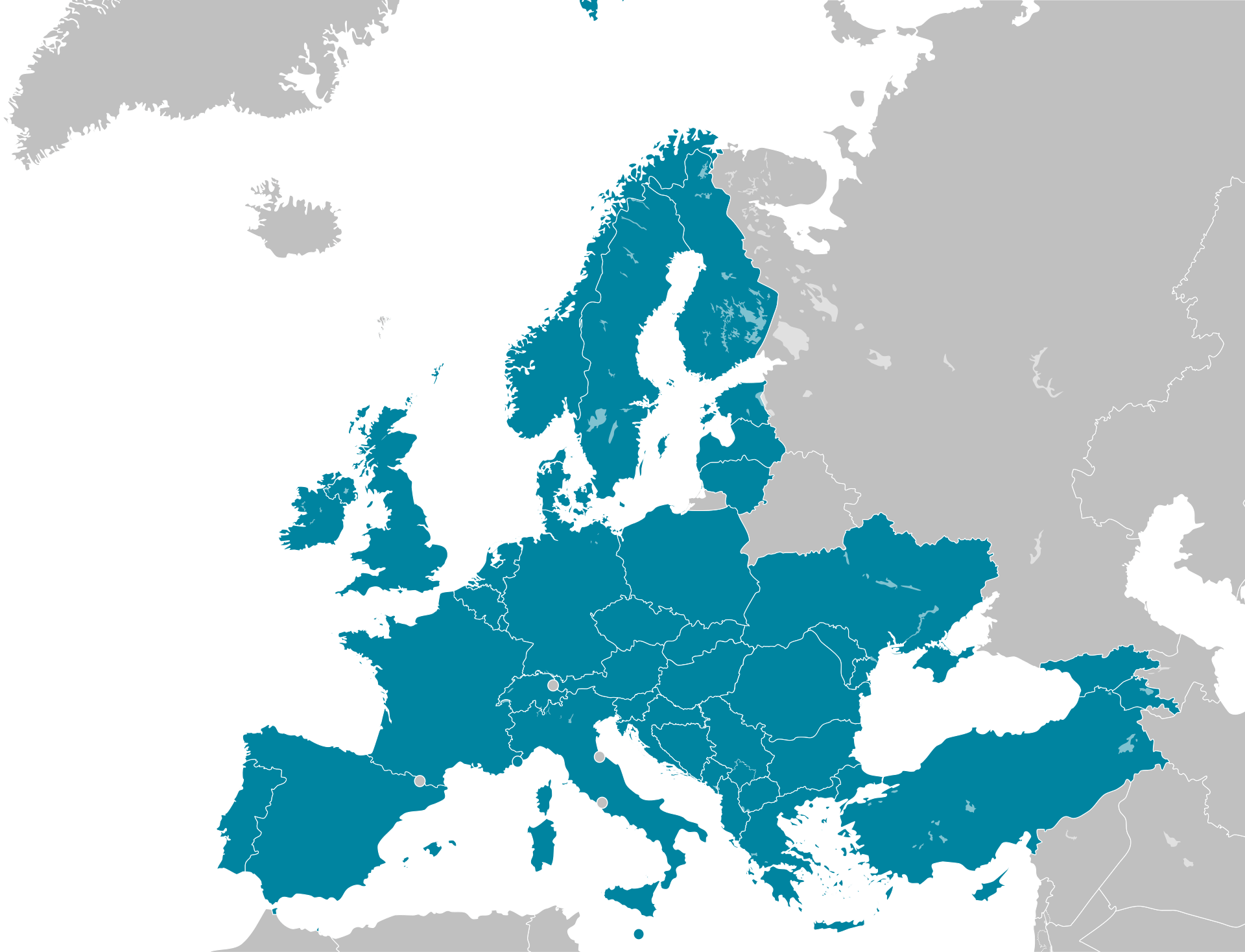 Air Navigation Map Europe Members of the European Organisation for the Safety of Air Navigation