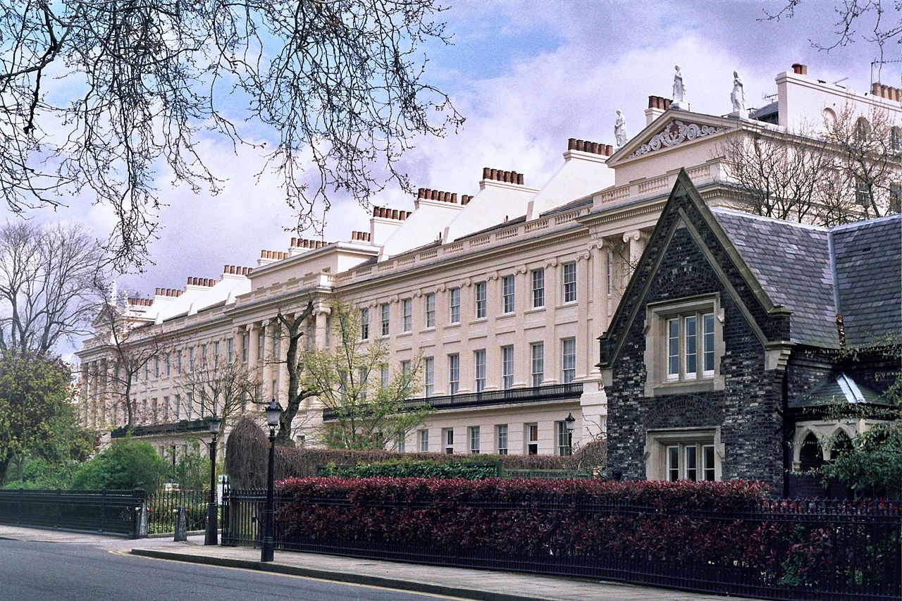 Gloucester Gate, Regent's Park, London. Designed by John Nash and built