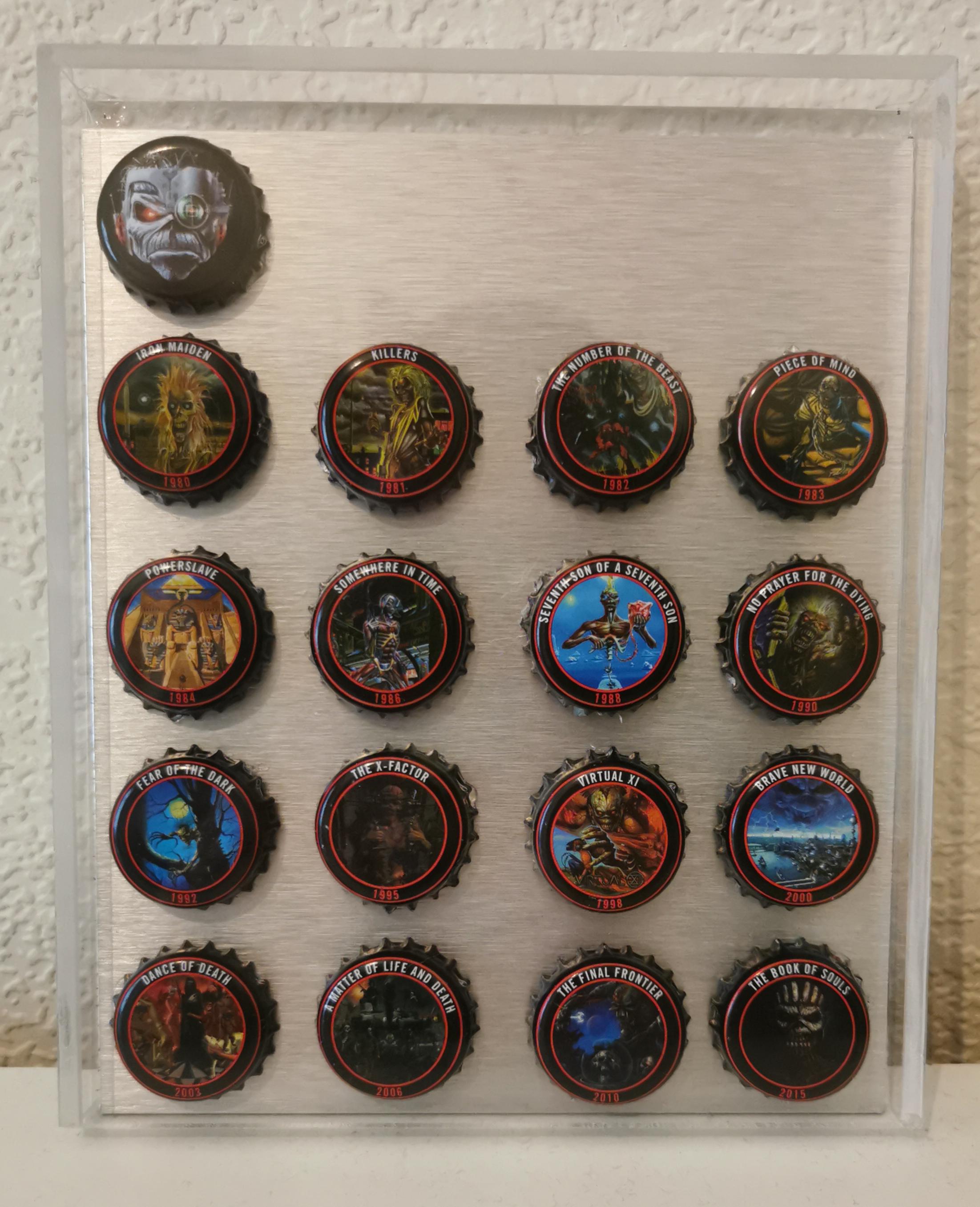 Made myself a little display case for my bottle cap collection. r