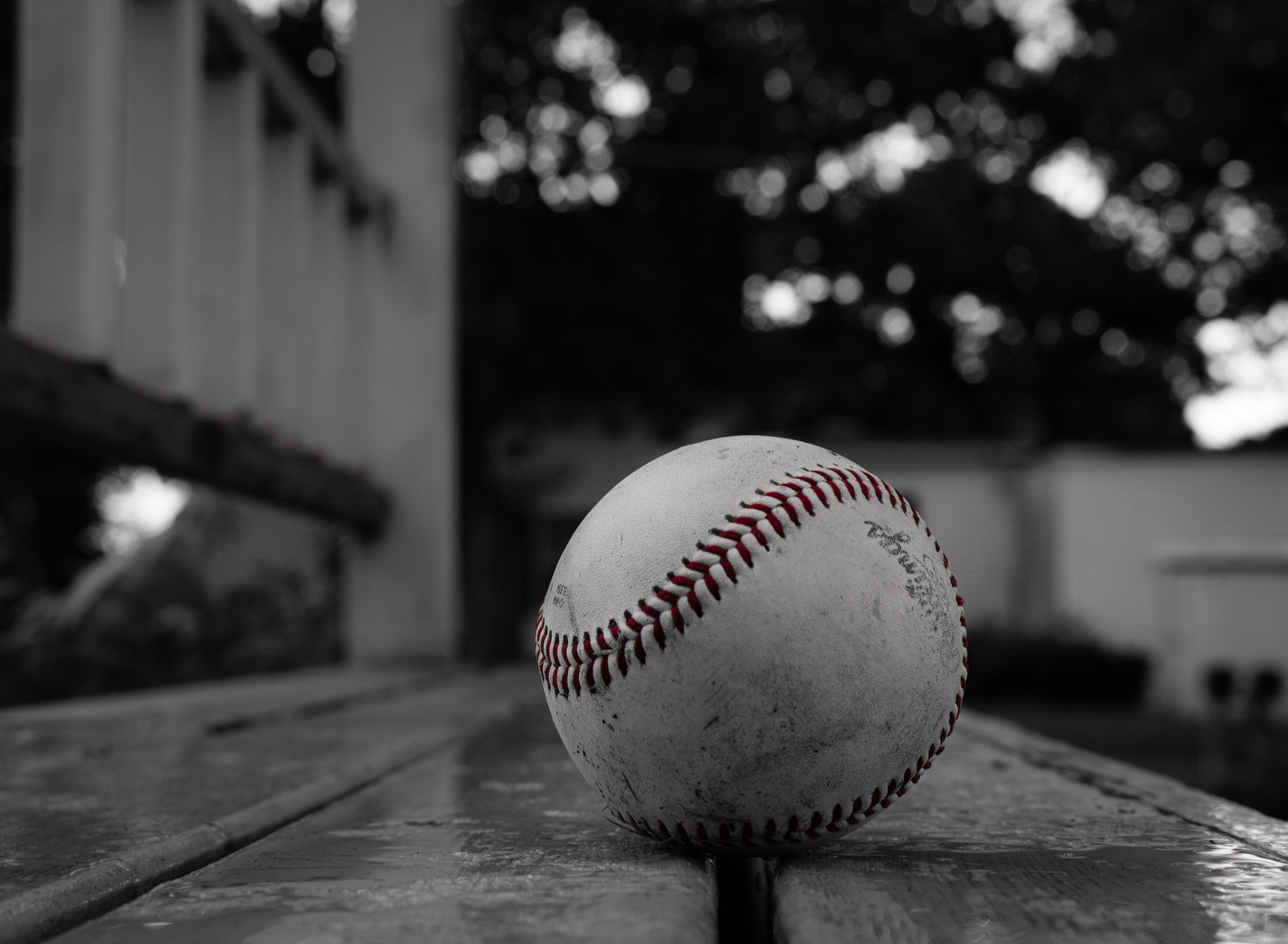 A baseball in the rain r/pics