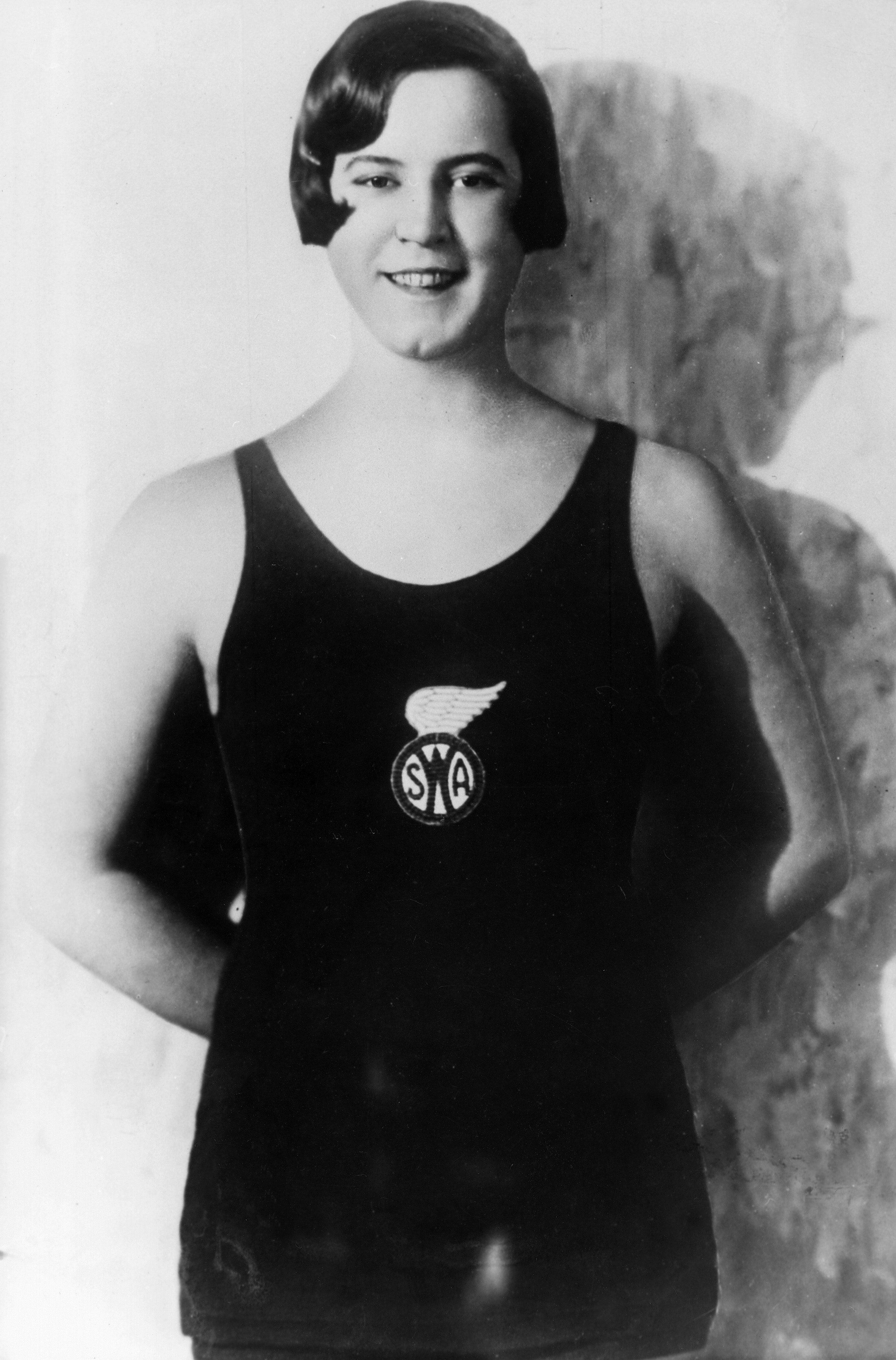 Longdistance swimmer Gertrude Ederle. In 1926, she became the first
