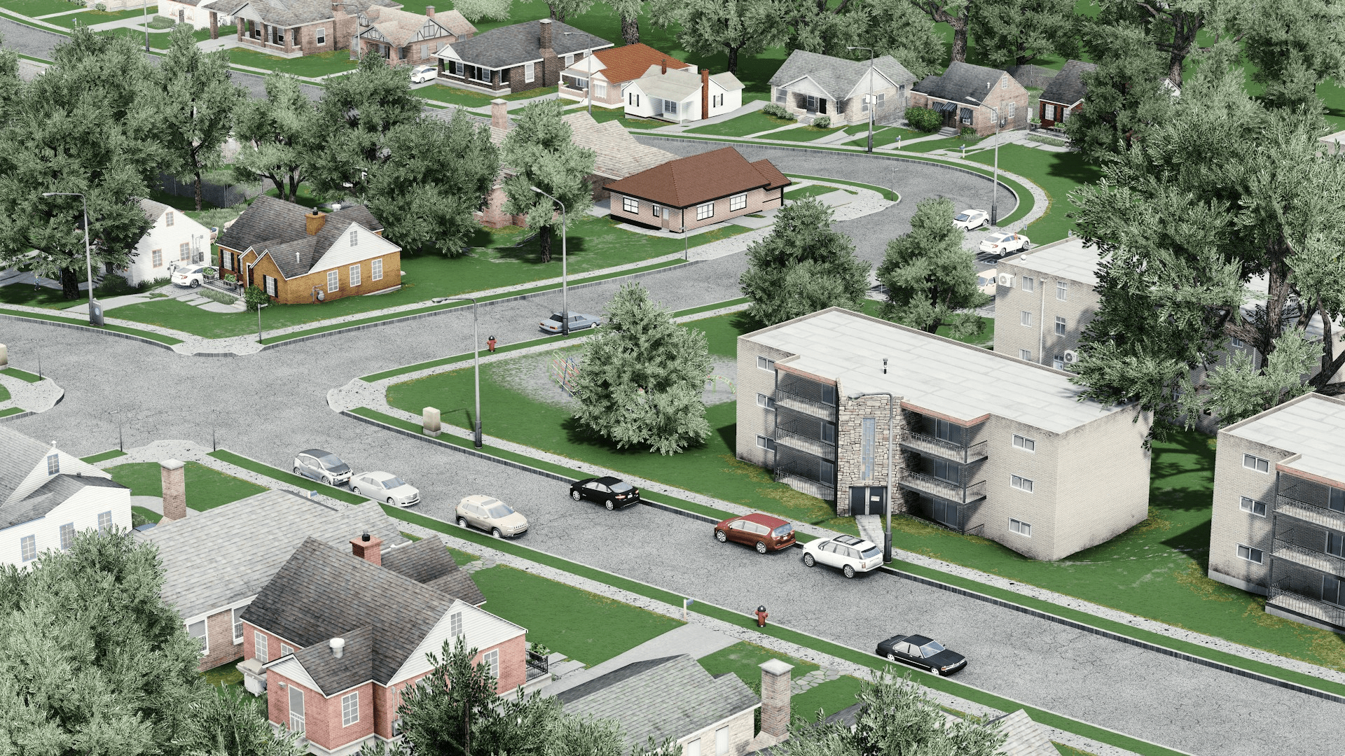 Maryland Apartment Complex right outside of D.C. r/CitiesSkylines