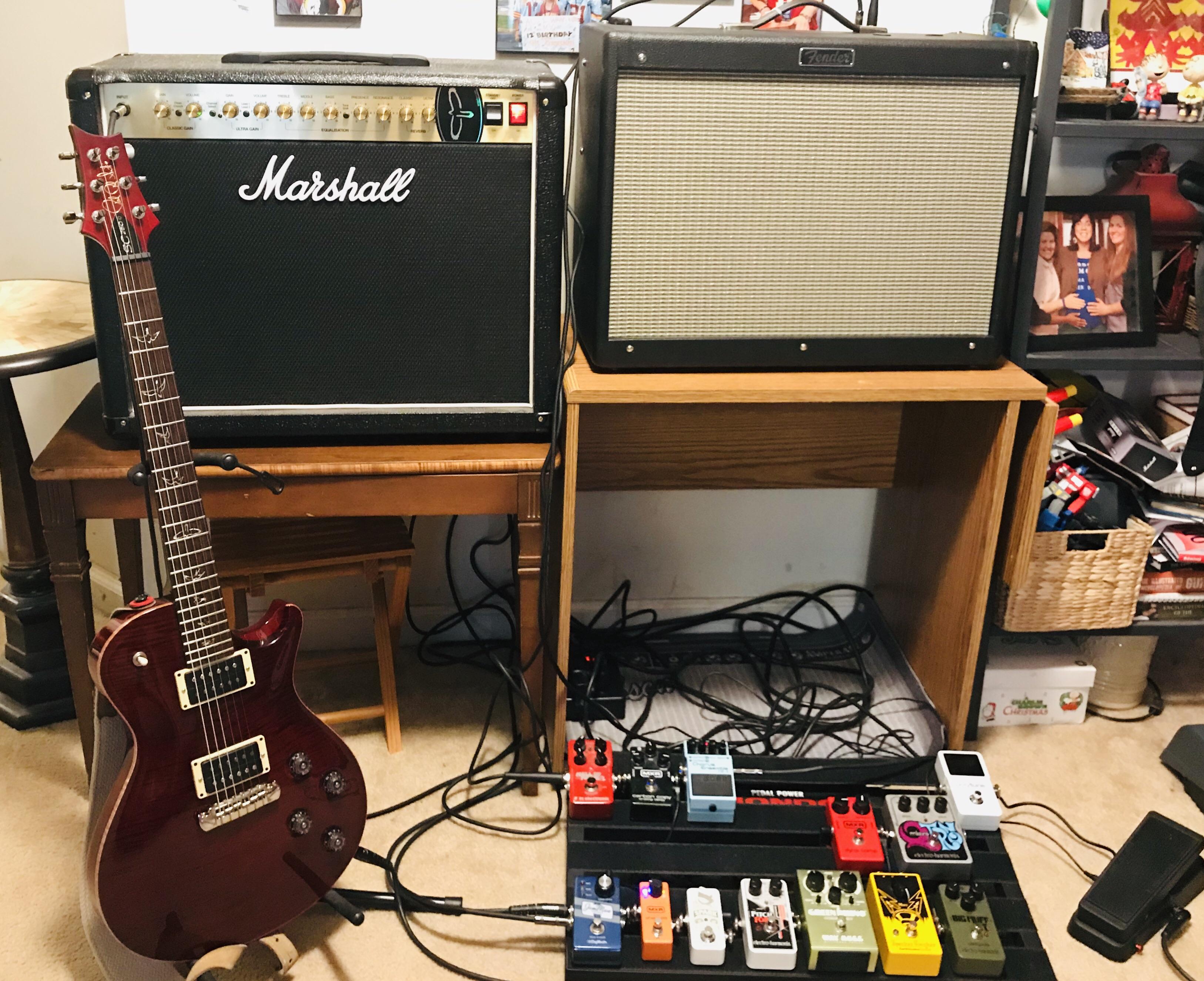 Ok, so I decided on a Wet/Dry rather than stereo. Sounds MASSIVE. r