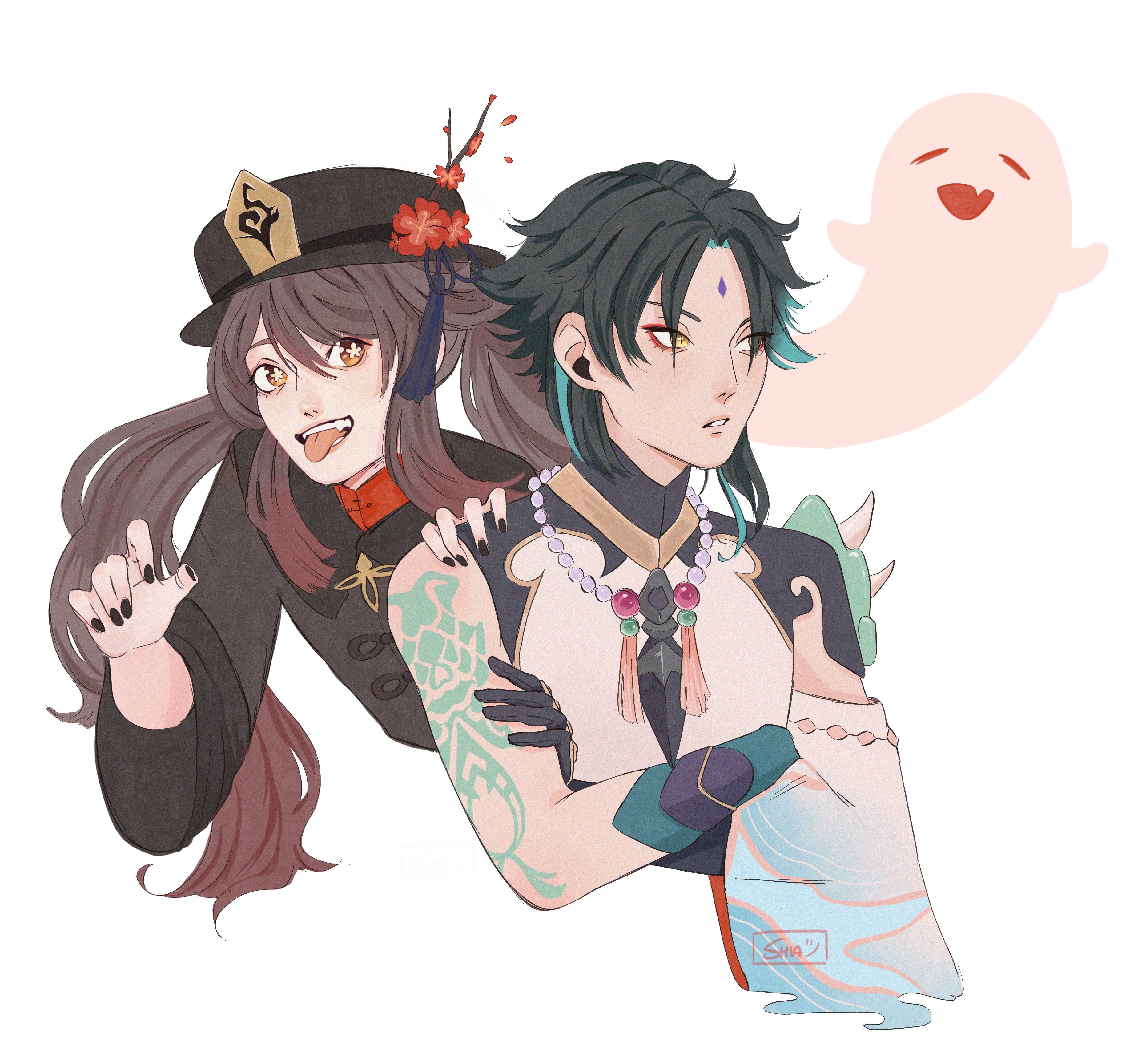 Xiao and Hu Tao!! r/Genshin_Impact