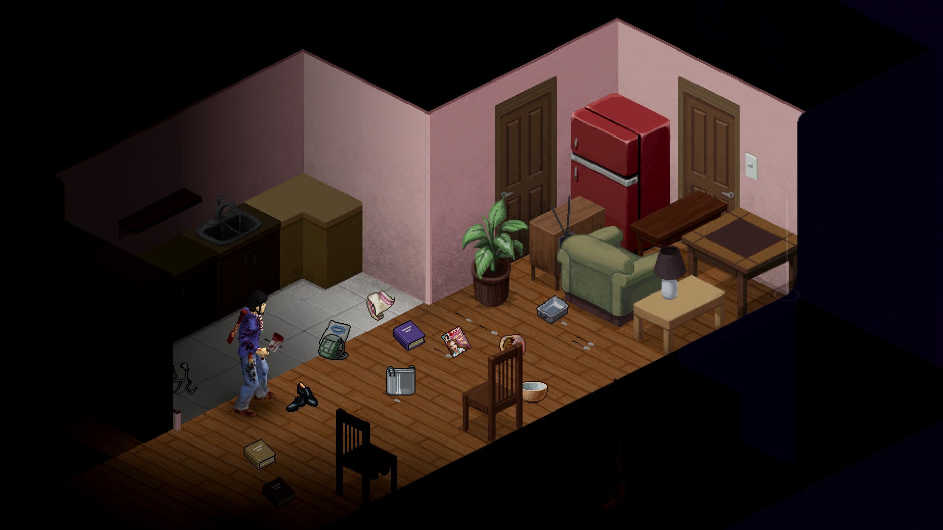 I want it to stop. The banging, wailing and scratching at my door, day