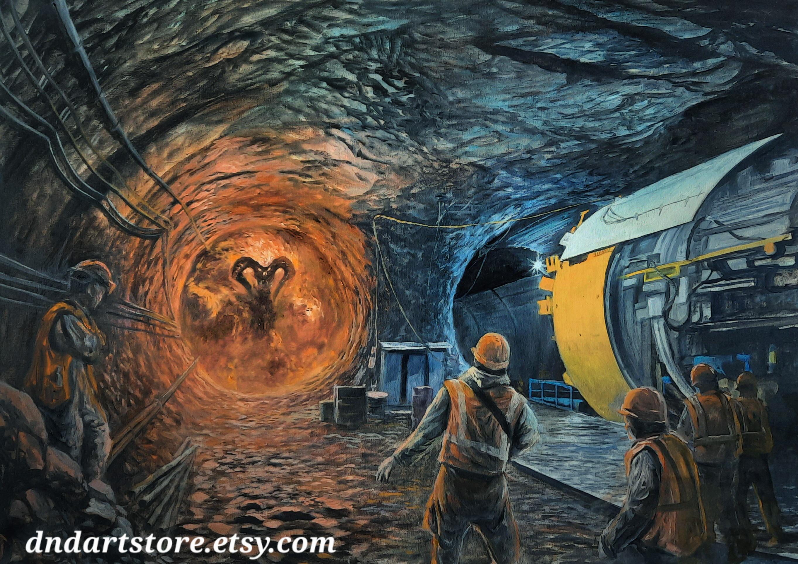 Balrog in NYC Subway tunnel construction site. r/lotrmemes